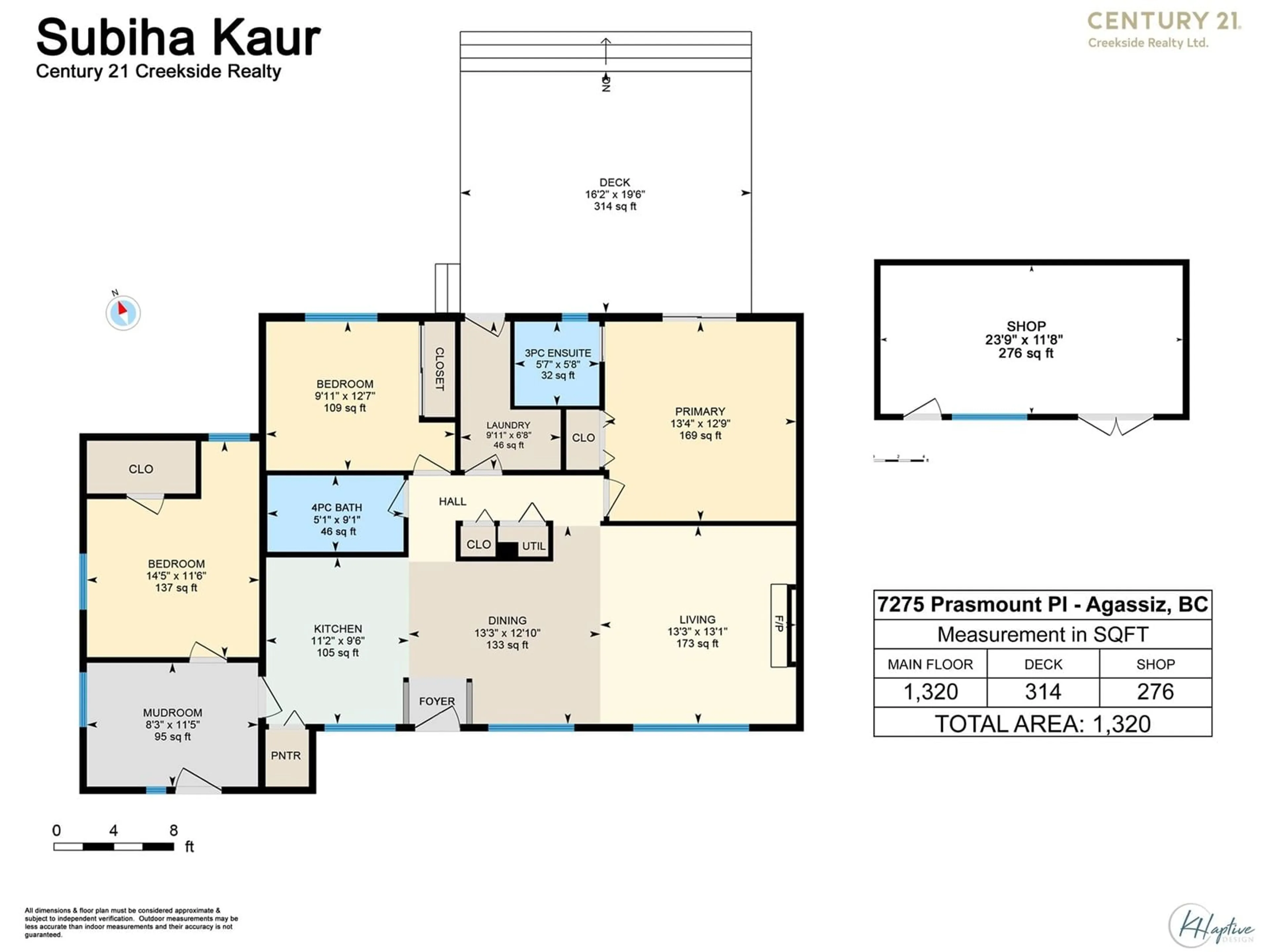 Floor plan for 7275 PRASMOUNT PLACE, Agassiz British Columbia V0M1A0