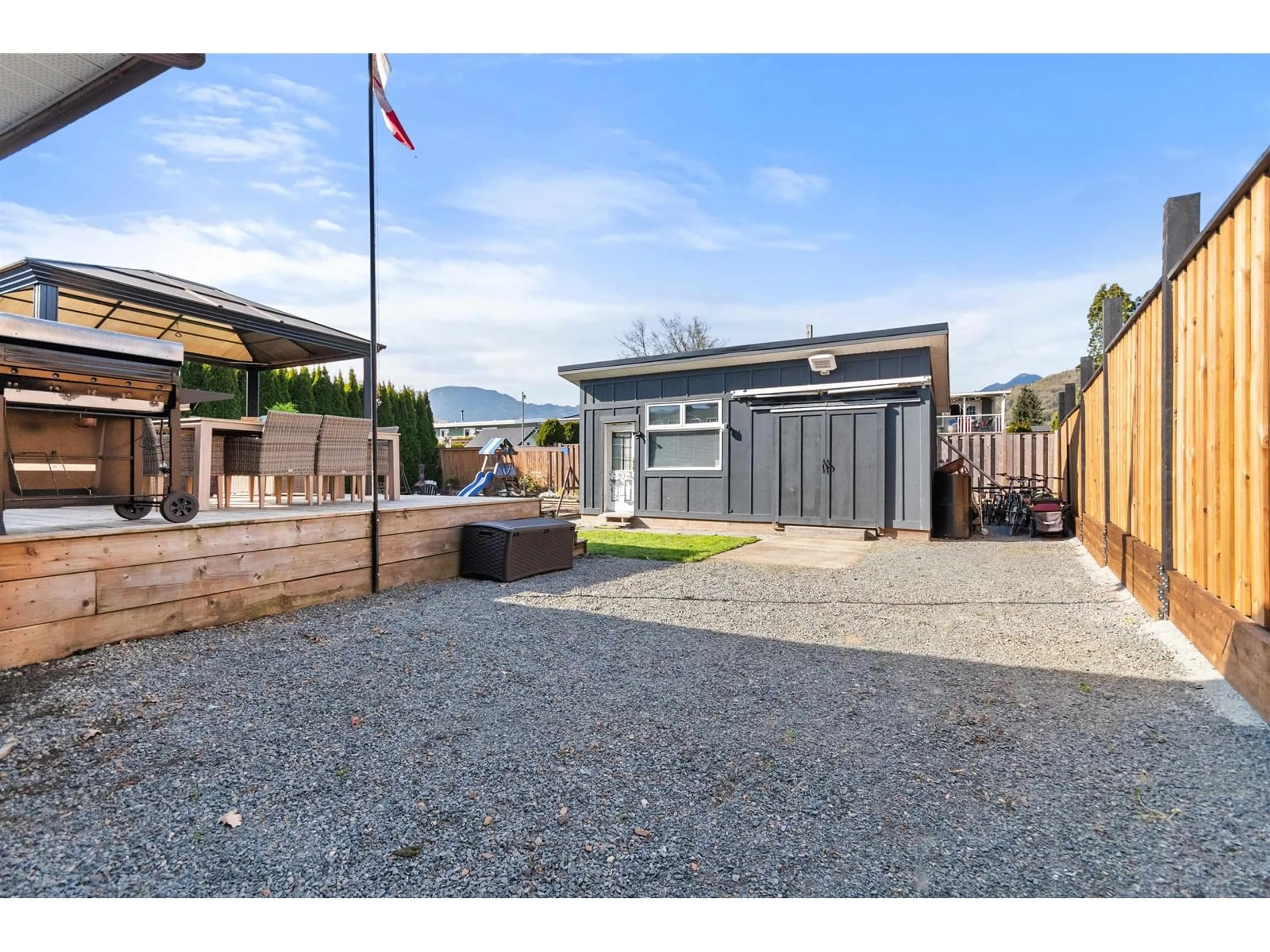 A pic from outside/outdoor area/front of a property/back of a property/a pic from drone, street for 7275 PRASMOUNT PLACE, Agassiz British Columbia V0M1A0