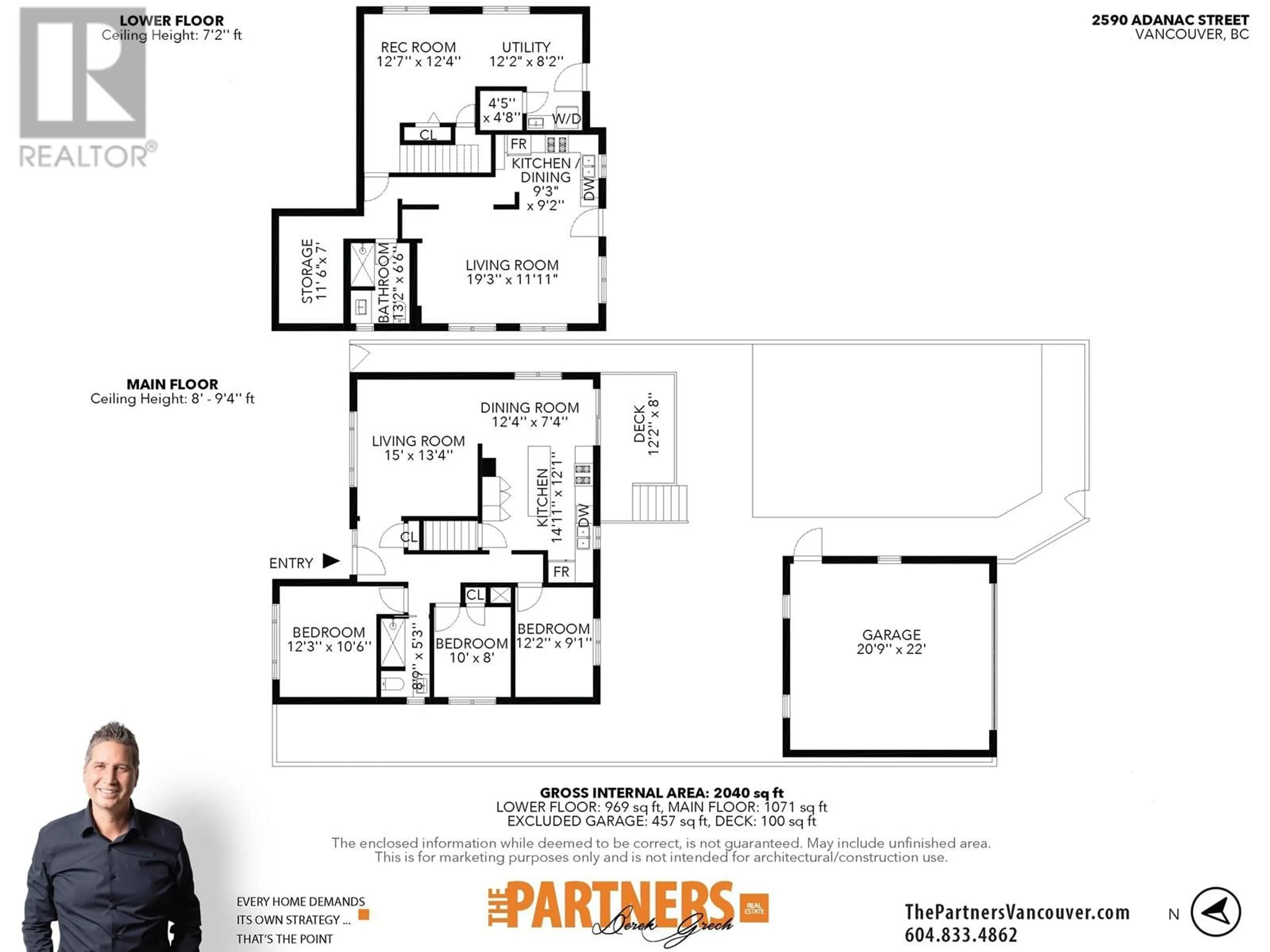 Floor plan for 2590 ADANAC STREET, Vancouver British Columbia V5K2M5