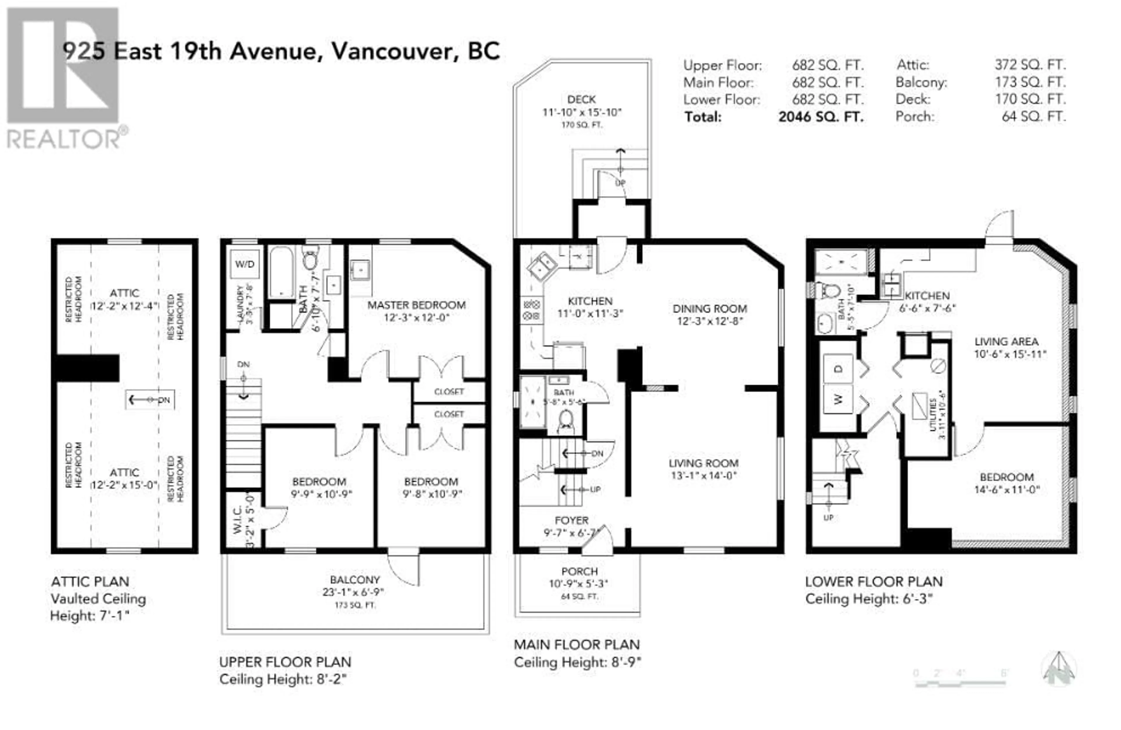 Floor plan for 925 19TH AVENUE, Vancouver British Columbia V5V1K8