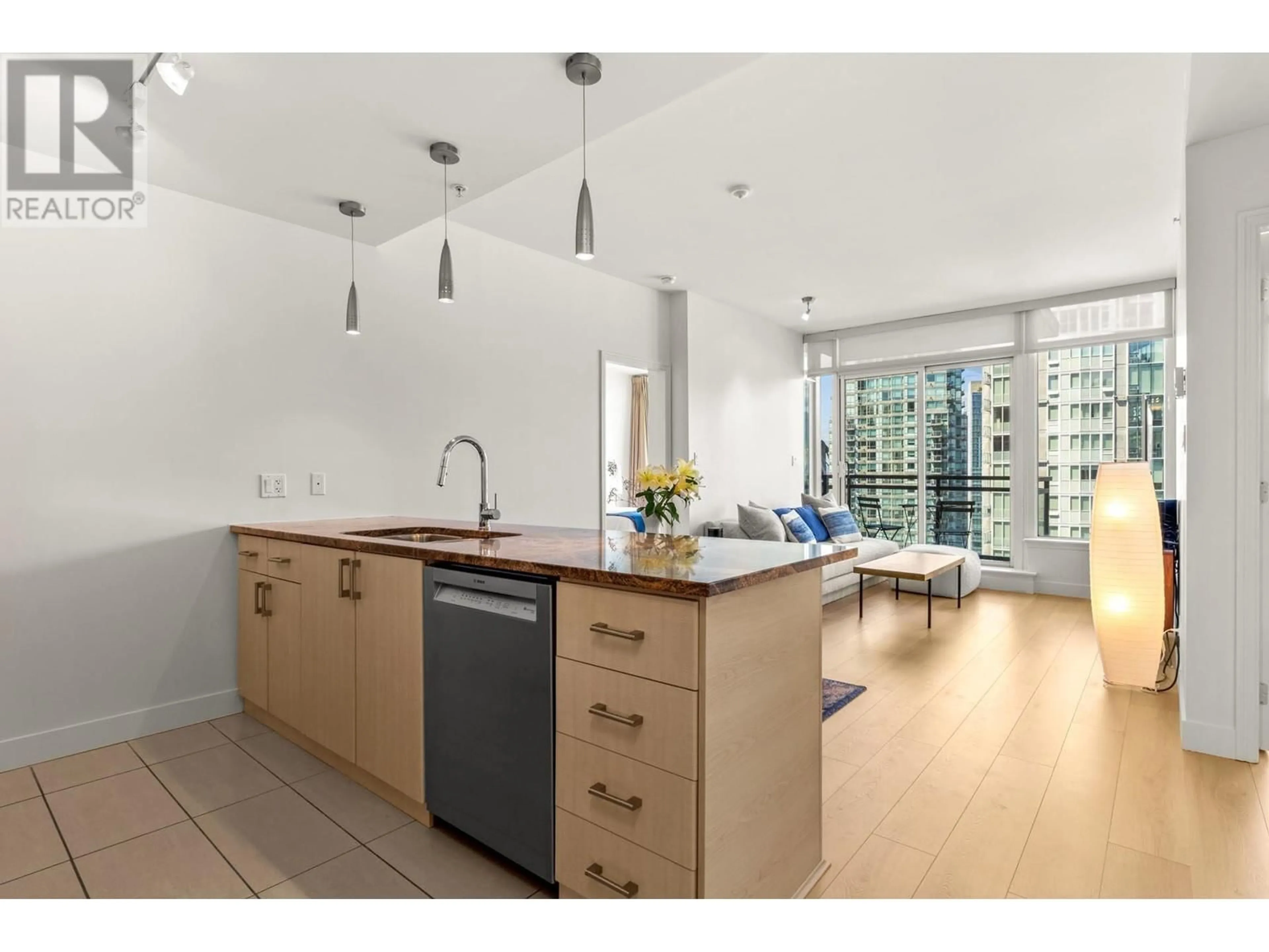 Open concept kitchen, unknown for 2104 - 1211 MELVILLE STREET, Vancouver British Columbia V6E0A7