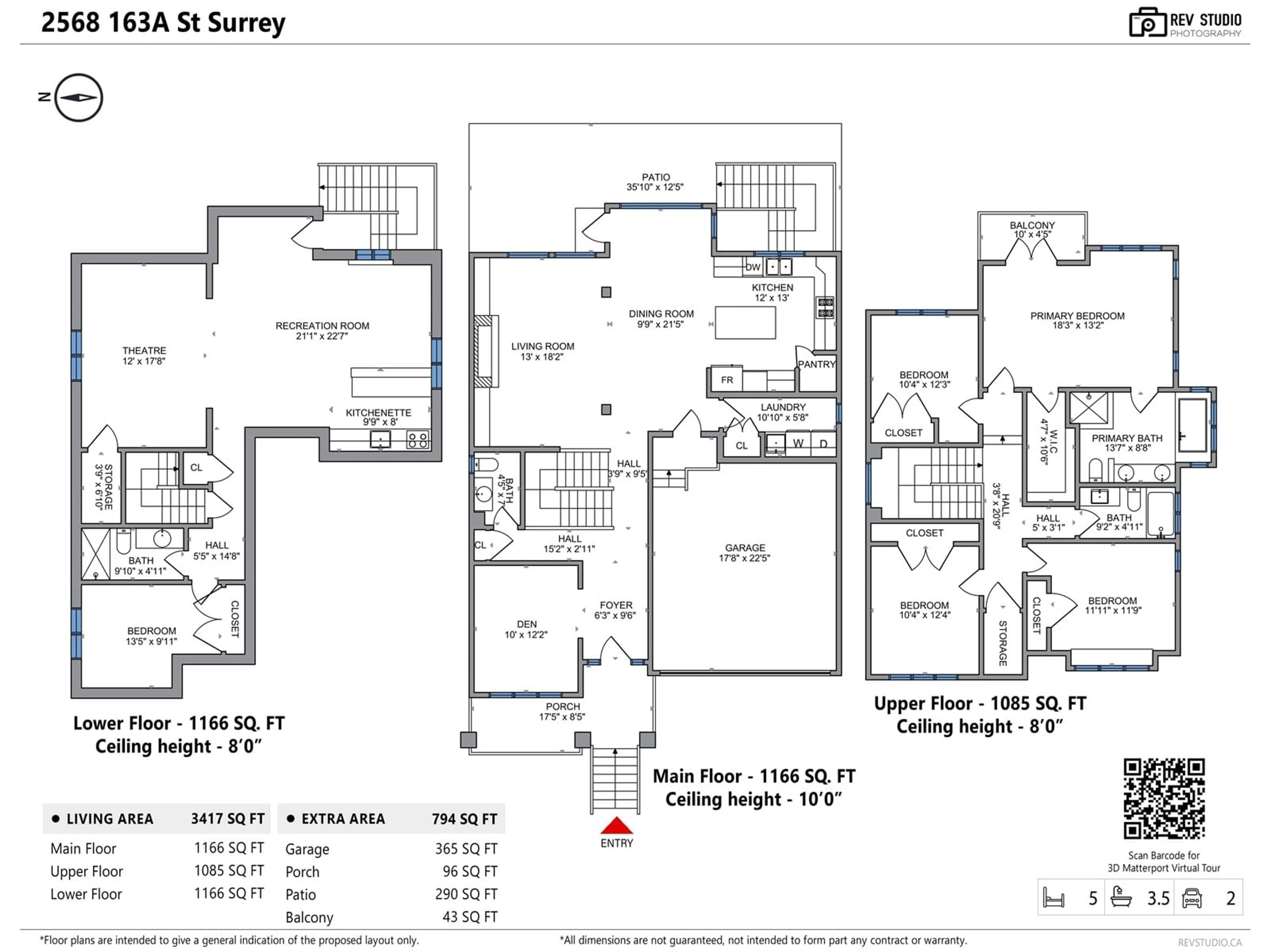 Floor plan for 2568 163A, Surrey British Columbia V3Z6X7