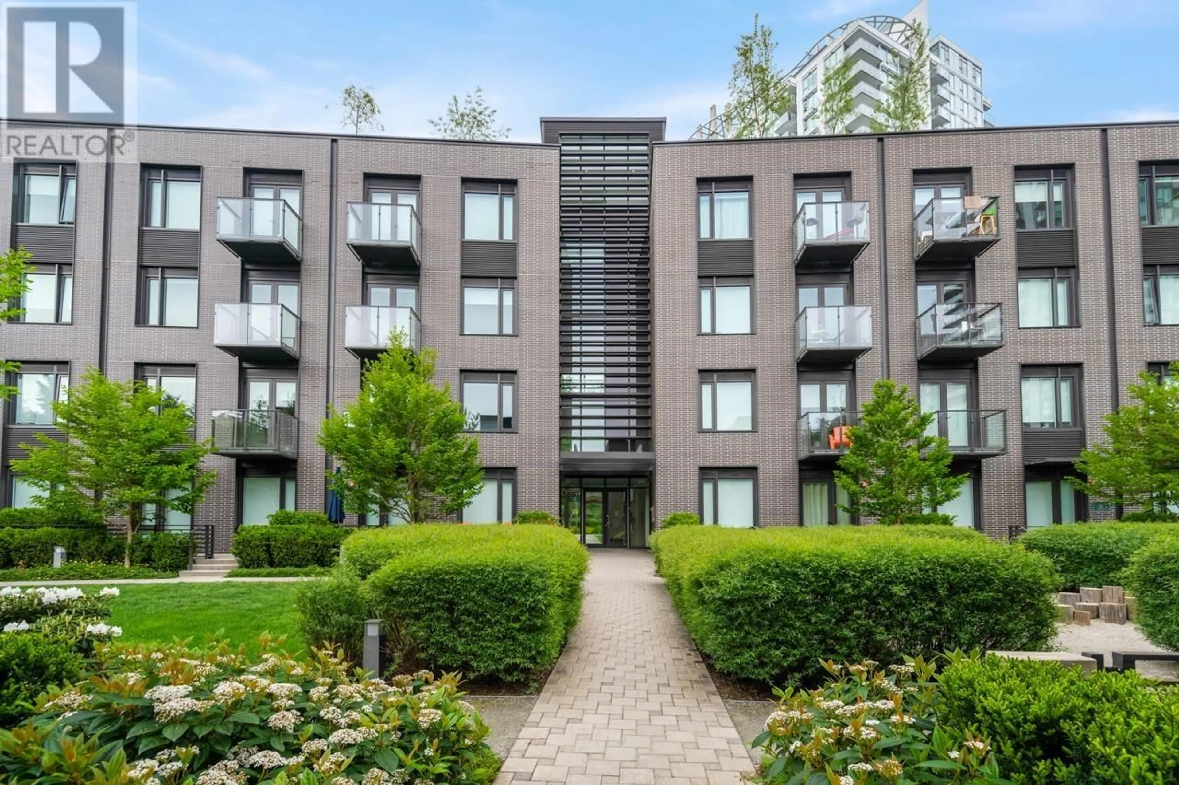 Patio, building for M409 - 5681 BIRNEY AVENUE, Vancouver British Columbia V6S0L4