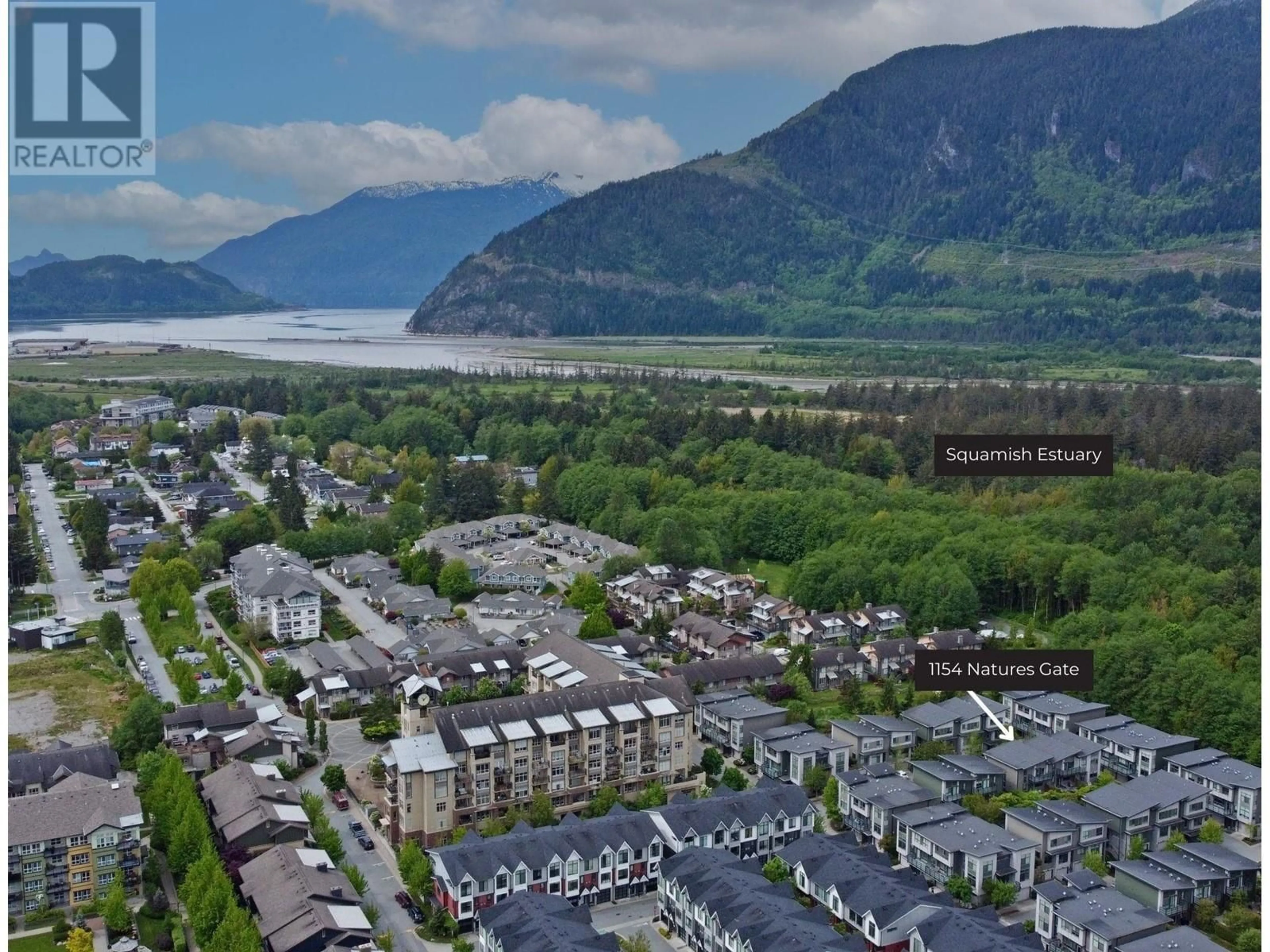 A pic from outside/outdoor area/front of a property/back of a property/a pic from drone, mountain view for 1154 NATURES GATE, Squamish British Columbia V8B0R8