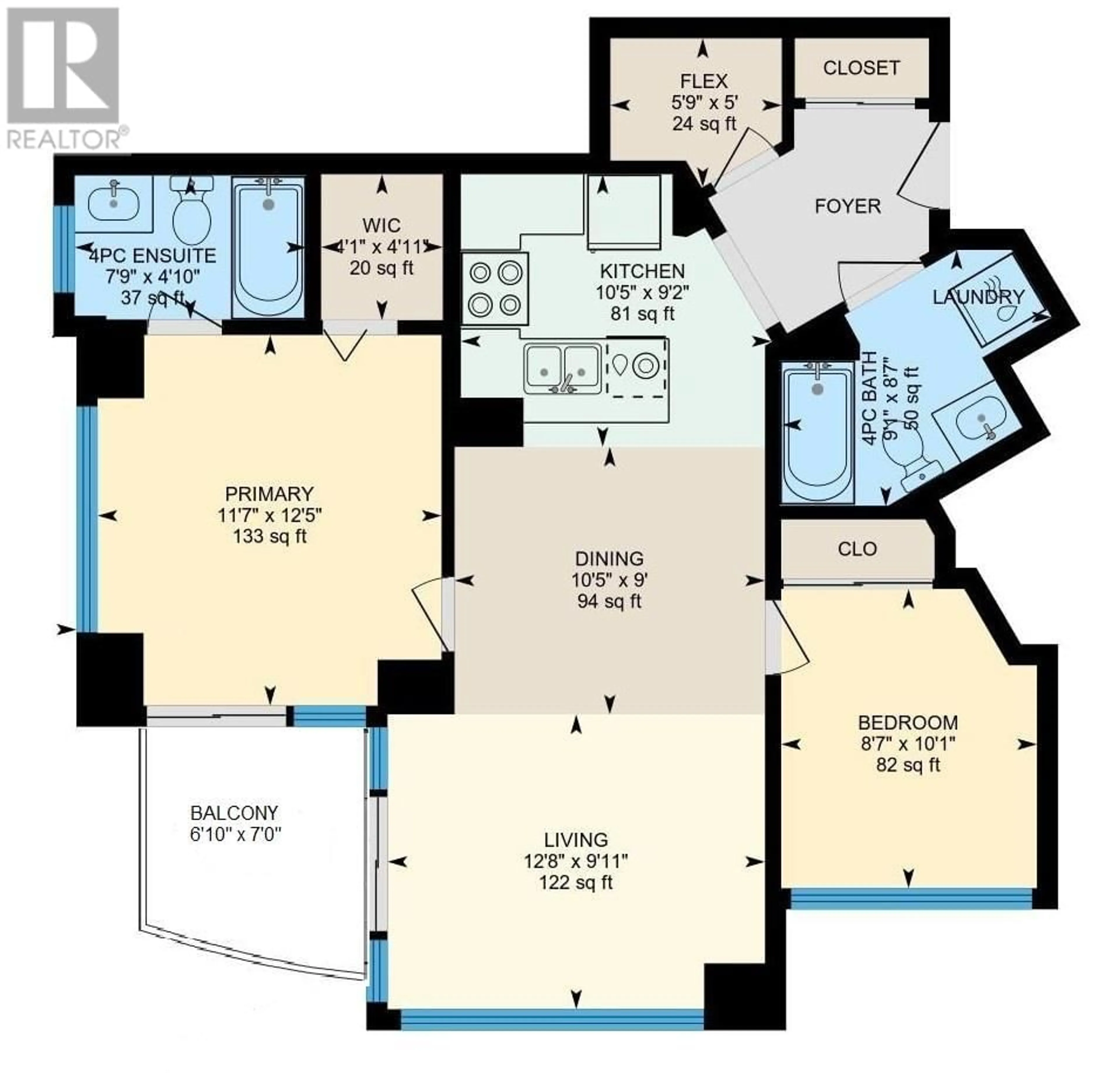 Floor plan for 1307 - 4028 KNIGHT STREET, Vancouver British Columbia V5N5Y8