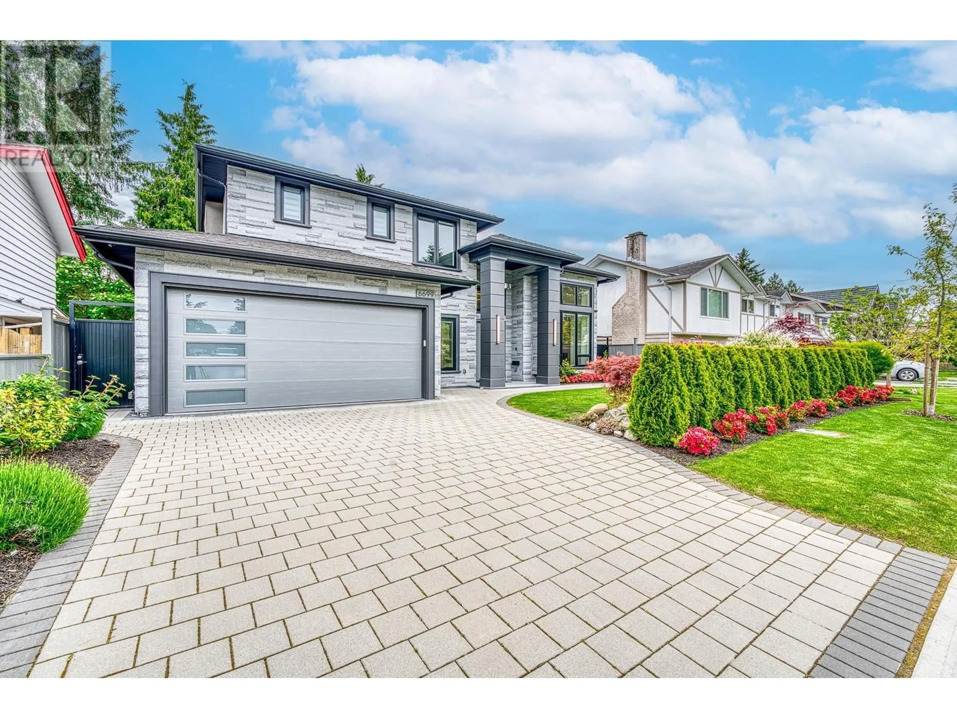 Home with brick exterior material, street for 6699 AZURE ROAD, Richmond British Columbia V7C2S7