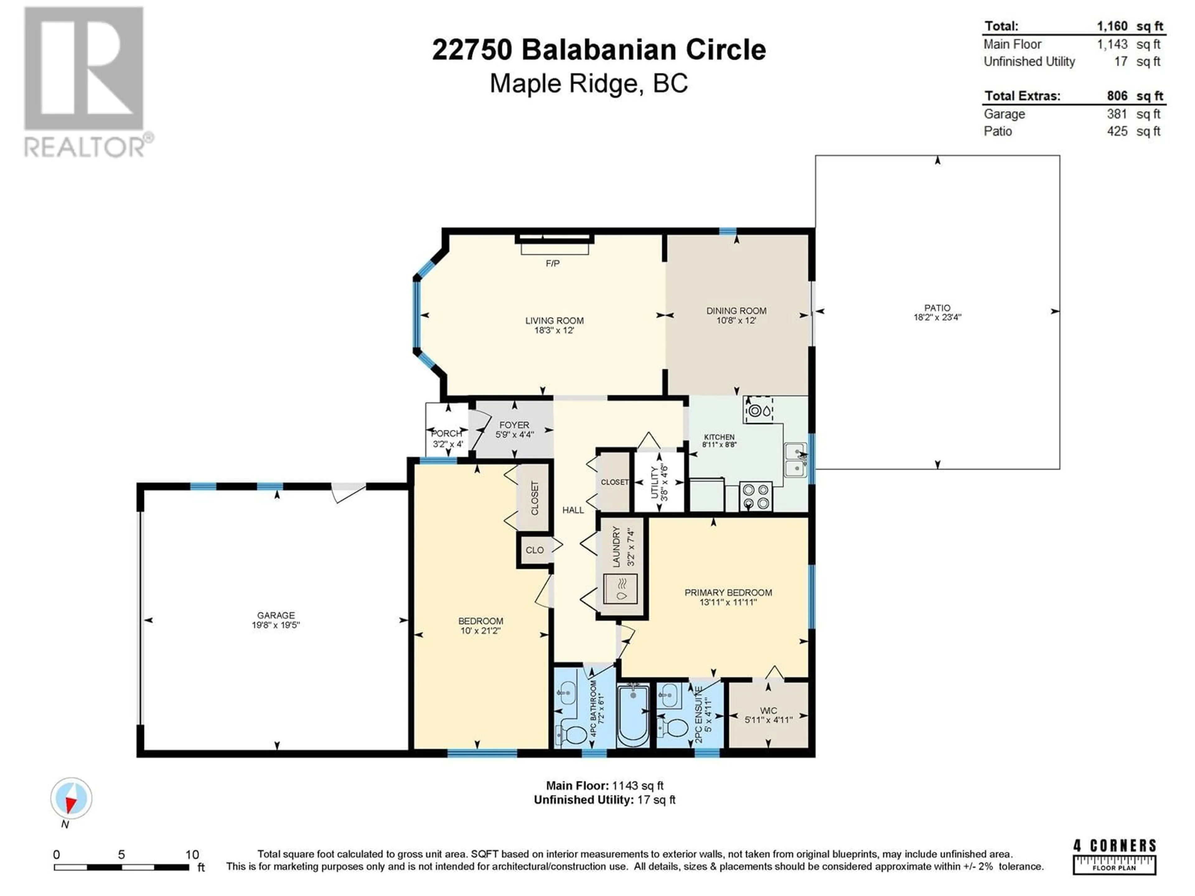 Floor plan for 22750 BALABANIAN CIRCLE, Maple Ridge British Columbia V2X9C3