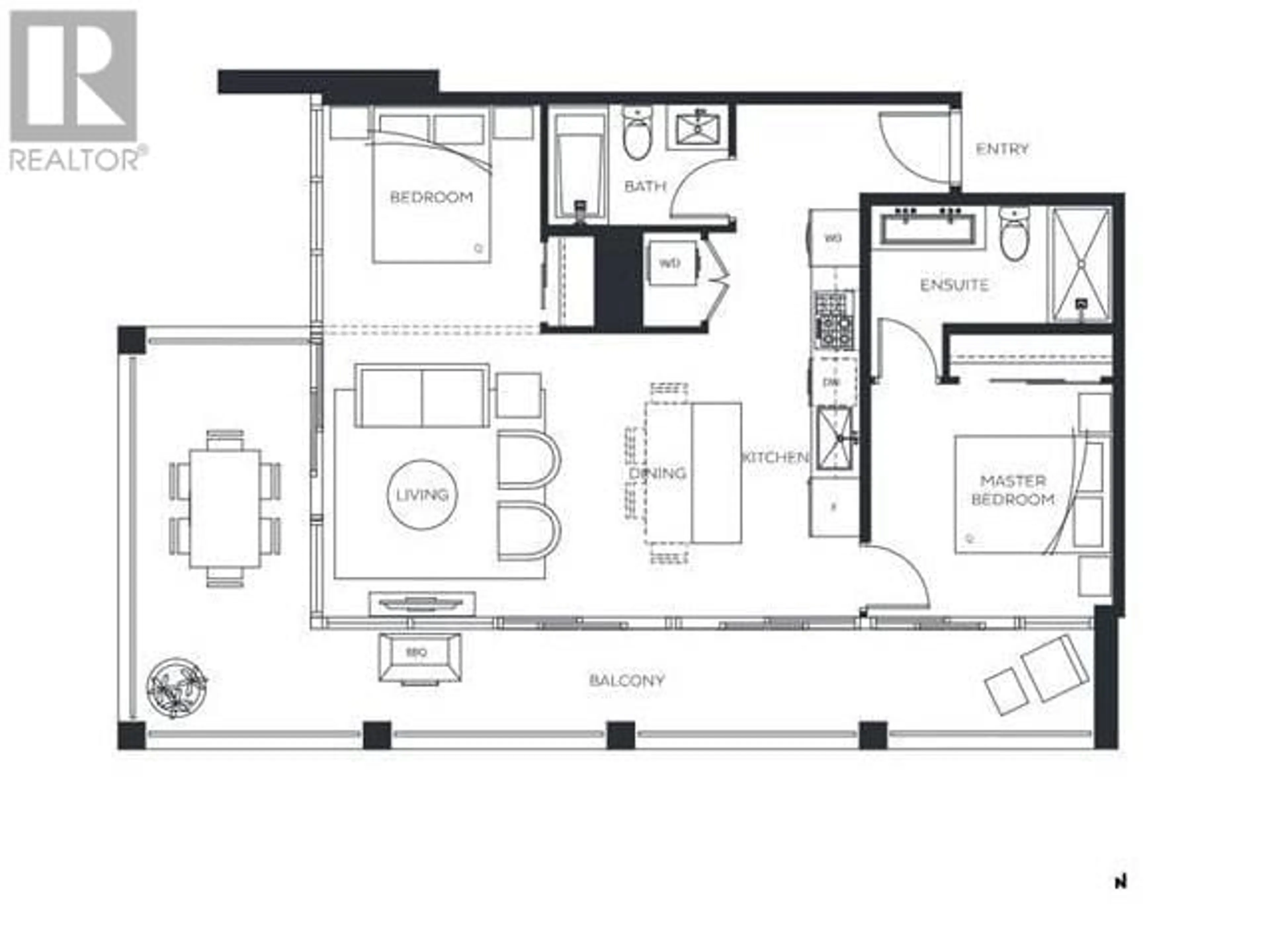 Floor plan for 2106 - 2378 ALPHA AVENUE, Burnaby British Columbia V5C0K2