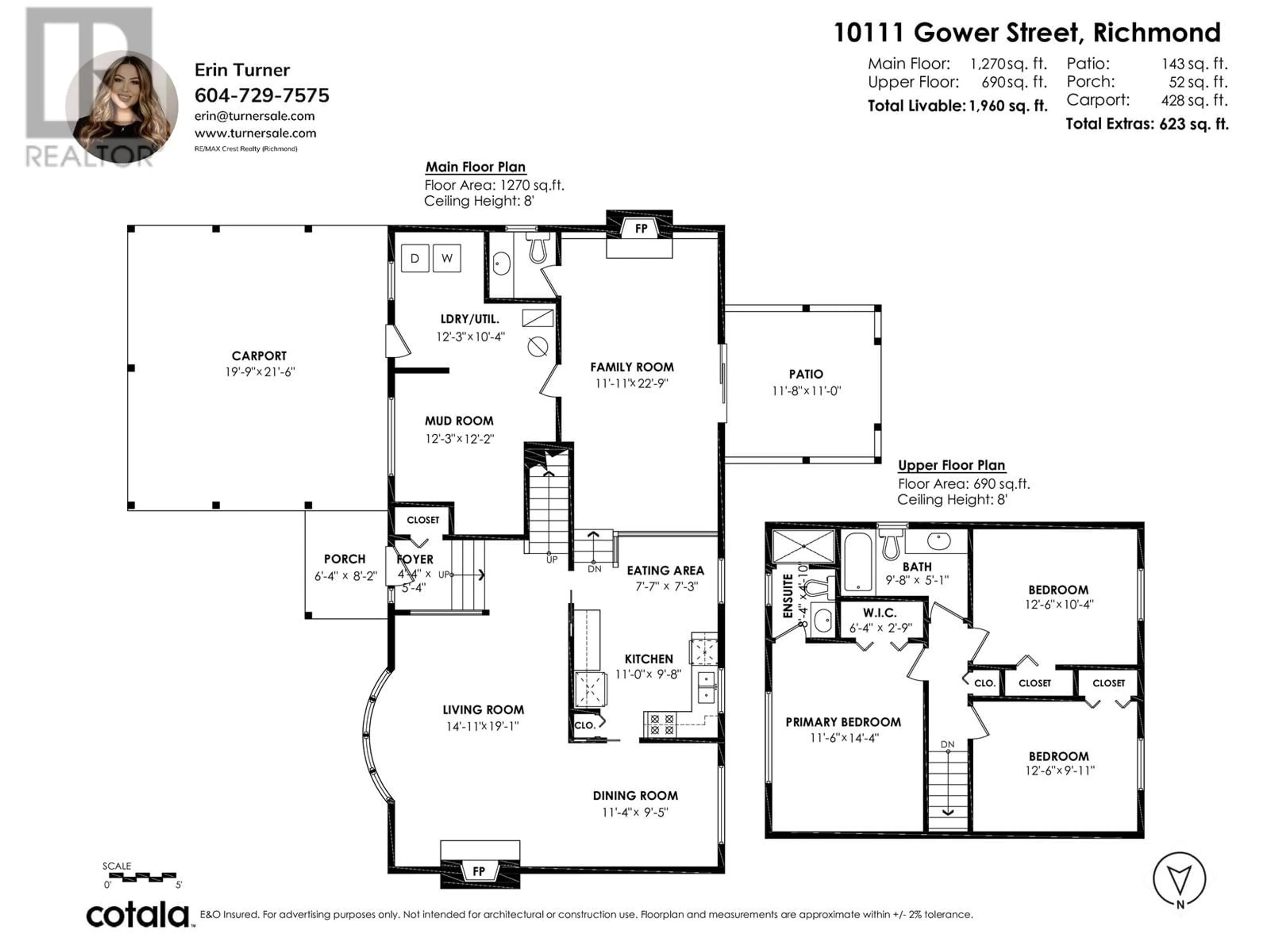 Floor plan for 10111 GOWER STREET, Richmond British Columbia V7A4G2