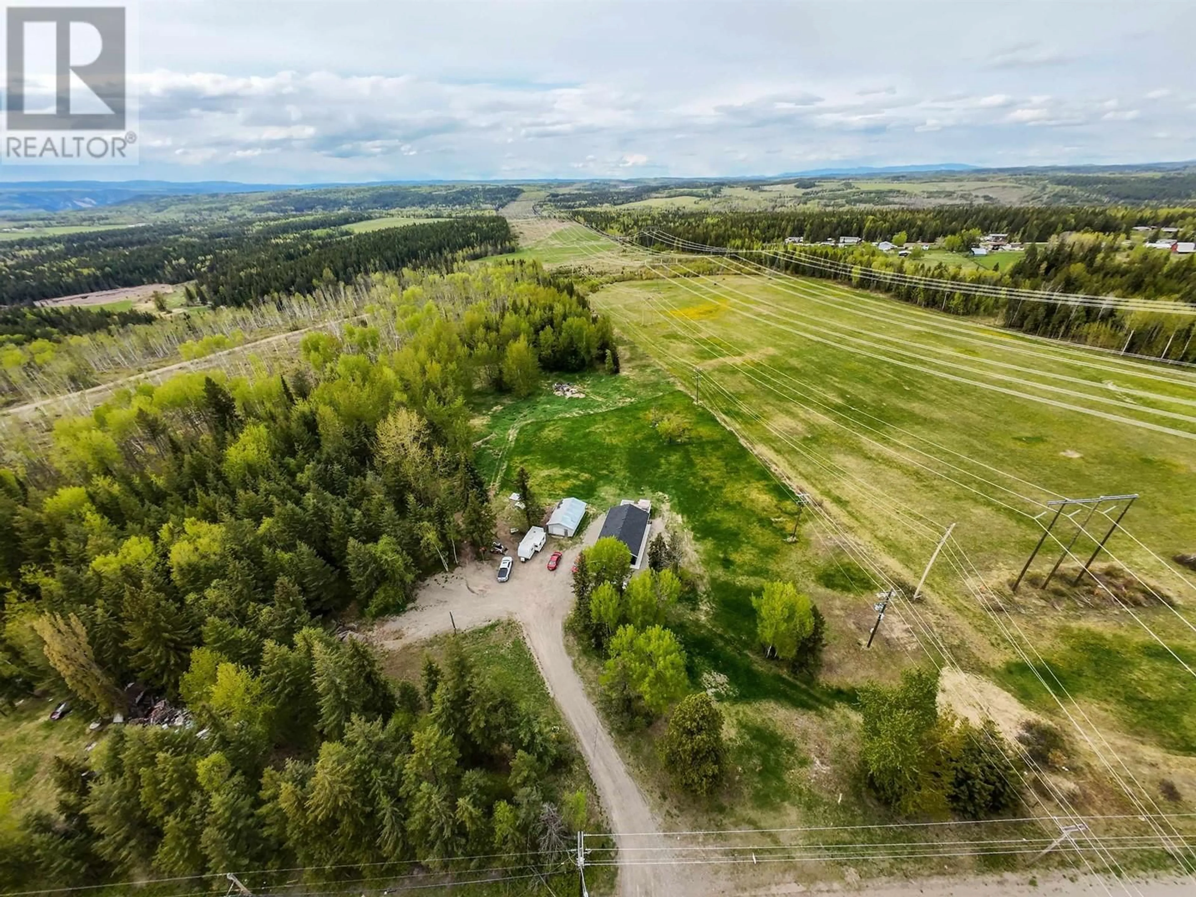 A pic from outside/outdoor area/front of a property/back of a property/a pic from drone, mountain view for 999 BARKERVILLE HIGHWAY, Quesnel British Columbia V2J6T6