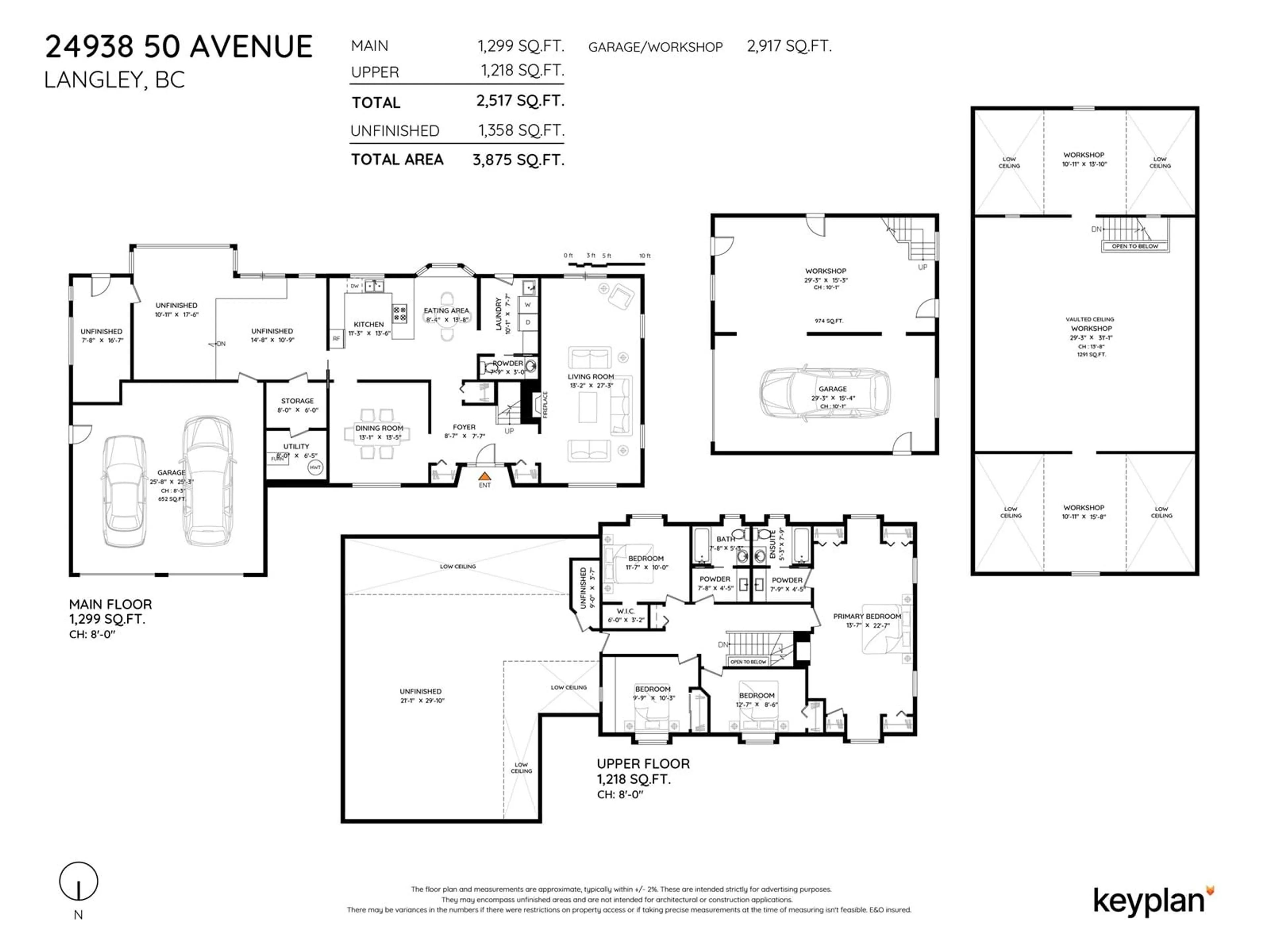 Floor plan for 24938 50, Langley British Columbia V4W1A3
