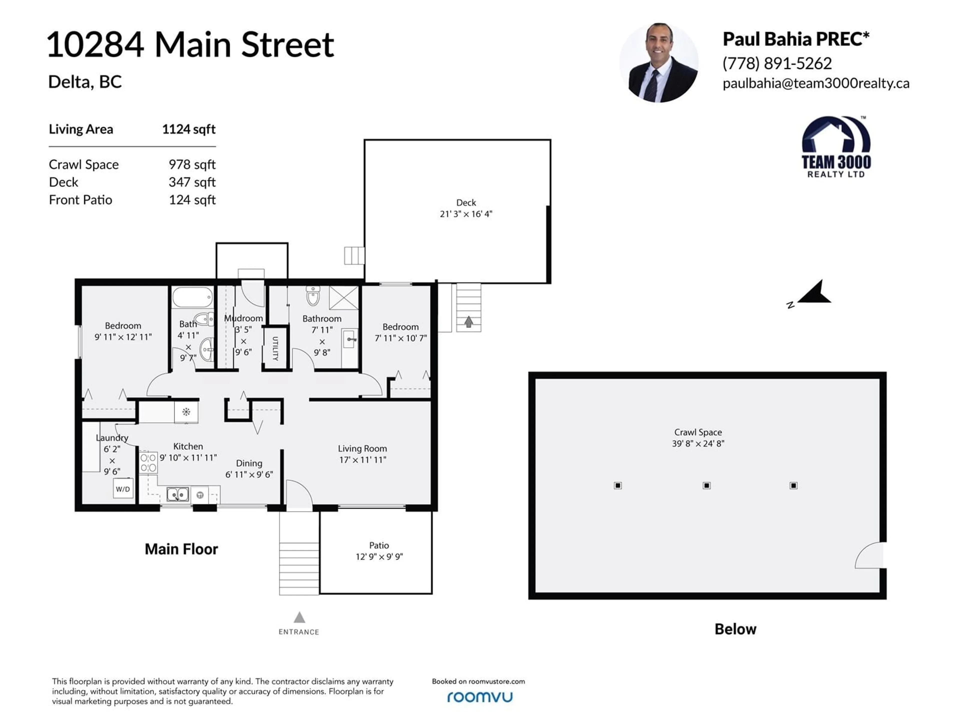 Floor plan for 10284 MAIN, Delta British Columbia V4C7H3