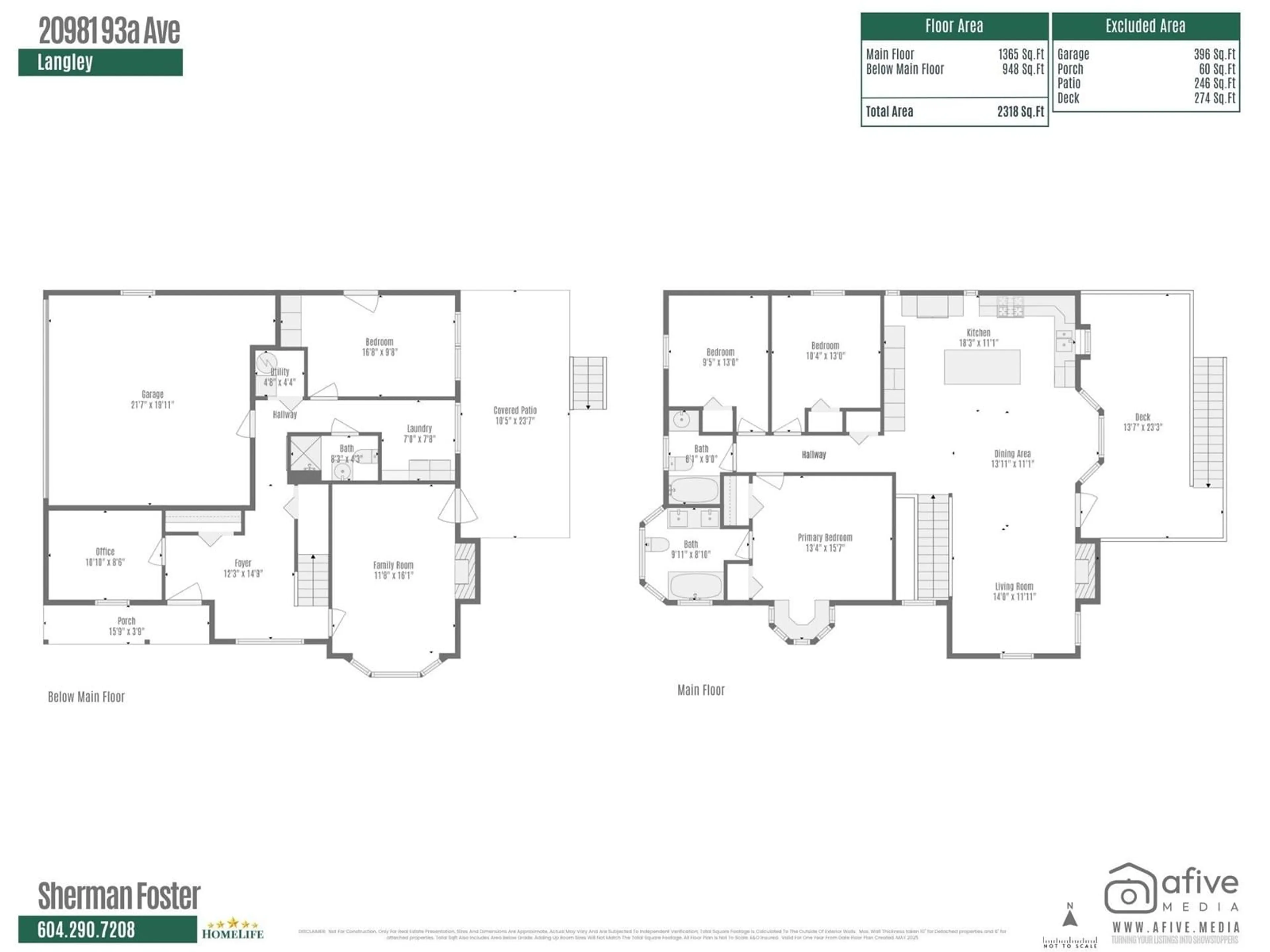 Floor plan for 20981 93A, Langley British Columbia V1M1R8
