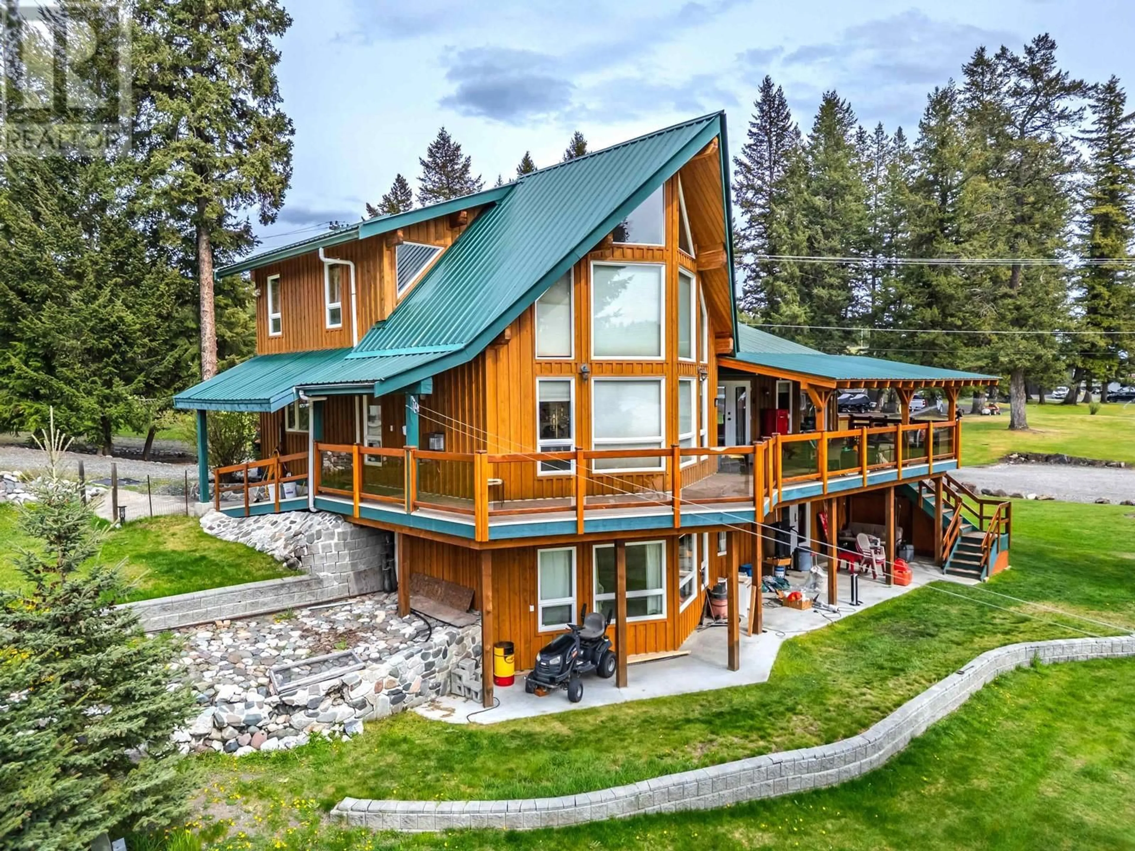 Home with vinyl exterior material, mountain view for 3544 CABIN ROAD, Lac La Hache British Columbia V0K1T1