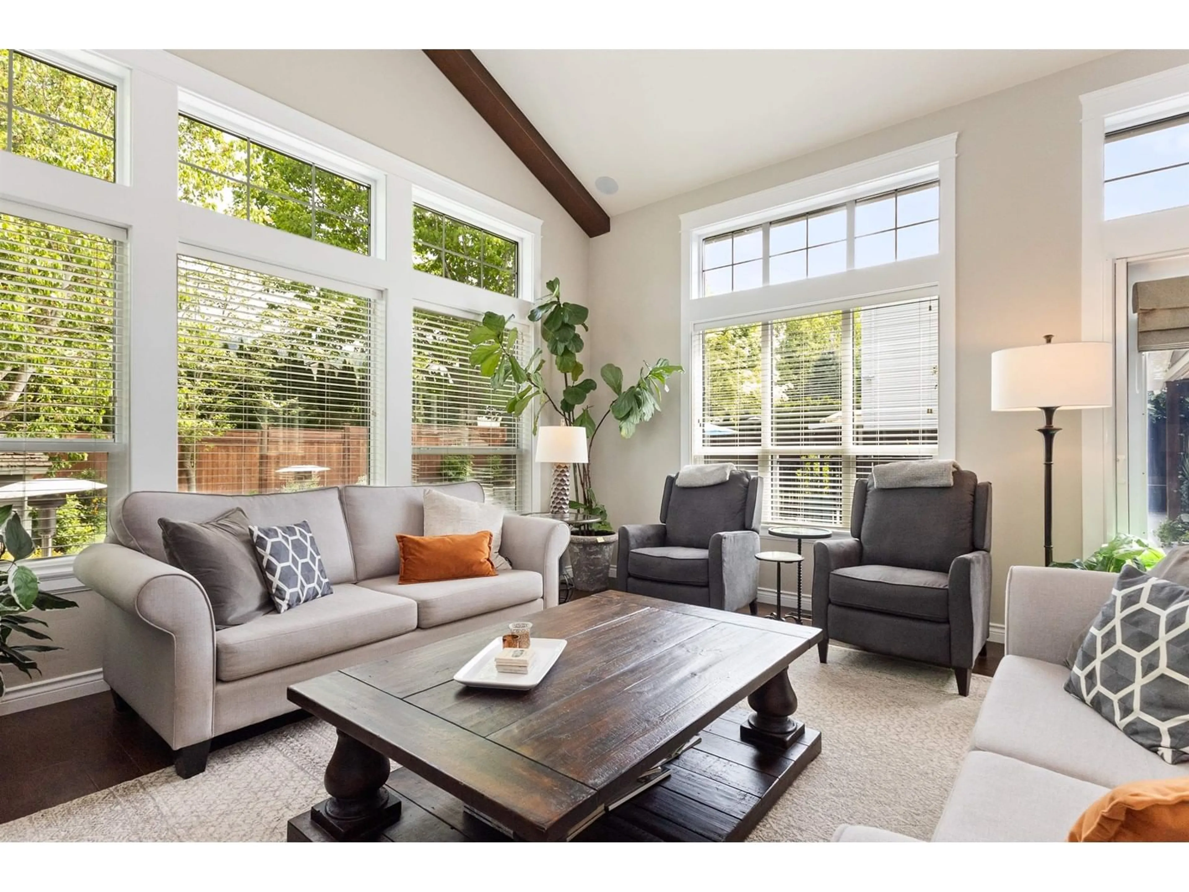 Living room with furniture, wood/laminate floor for 46442 EDGEMONT PLACE, Chilliwack British Columbia V2R3Y5