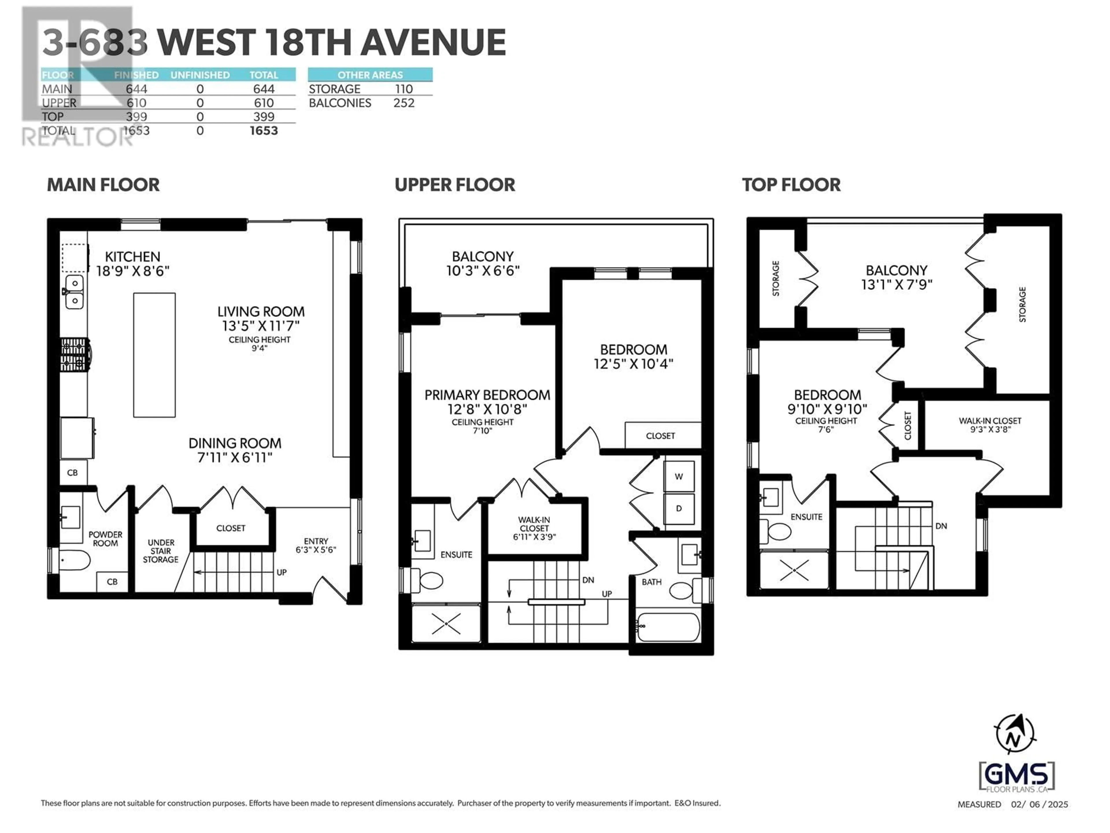 Floor plan for 679 18TH AVENUE, Vancouver British Columbia V5Z1V9