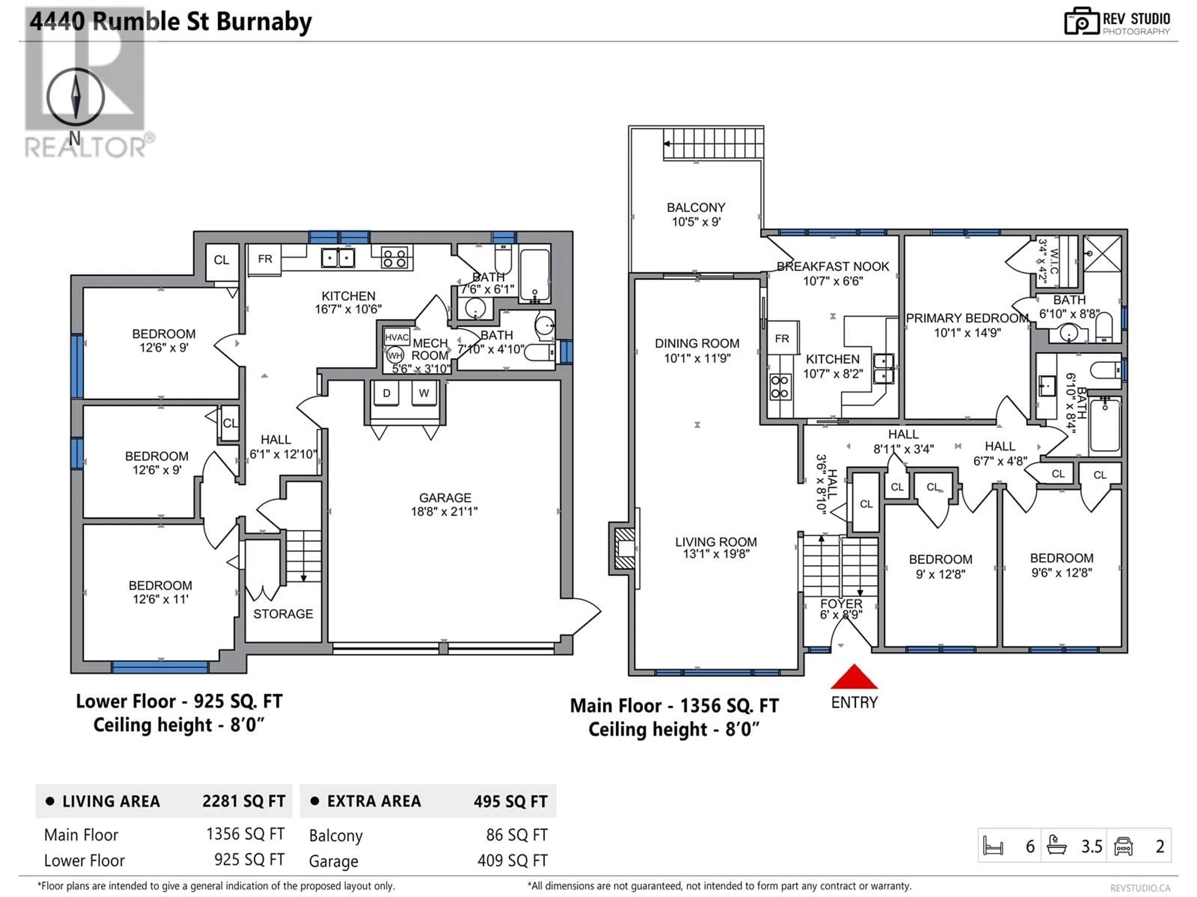 Floor plan for 4440 RUMBLE STREET, Burnaby British Columbia V5J2A3