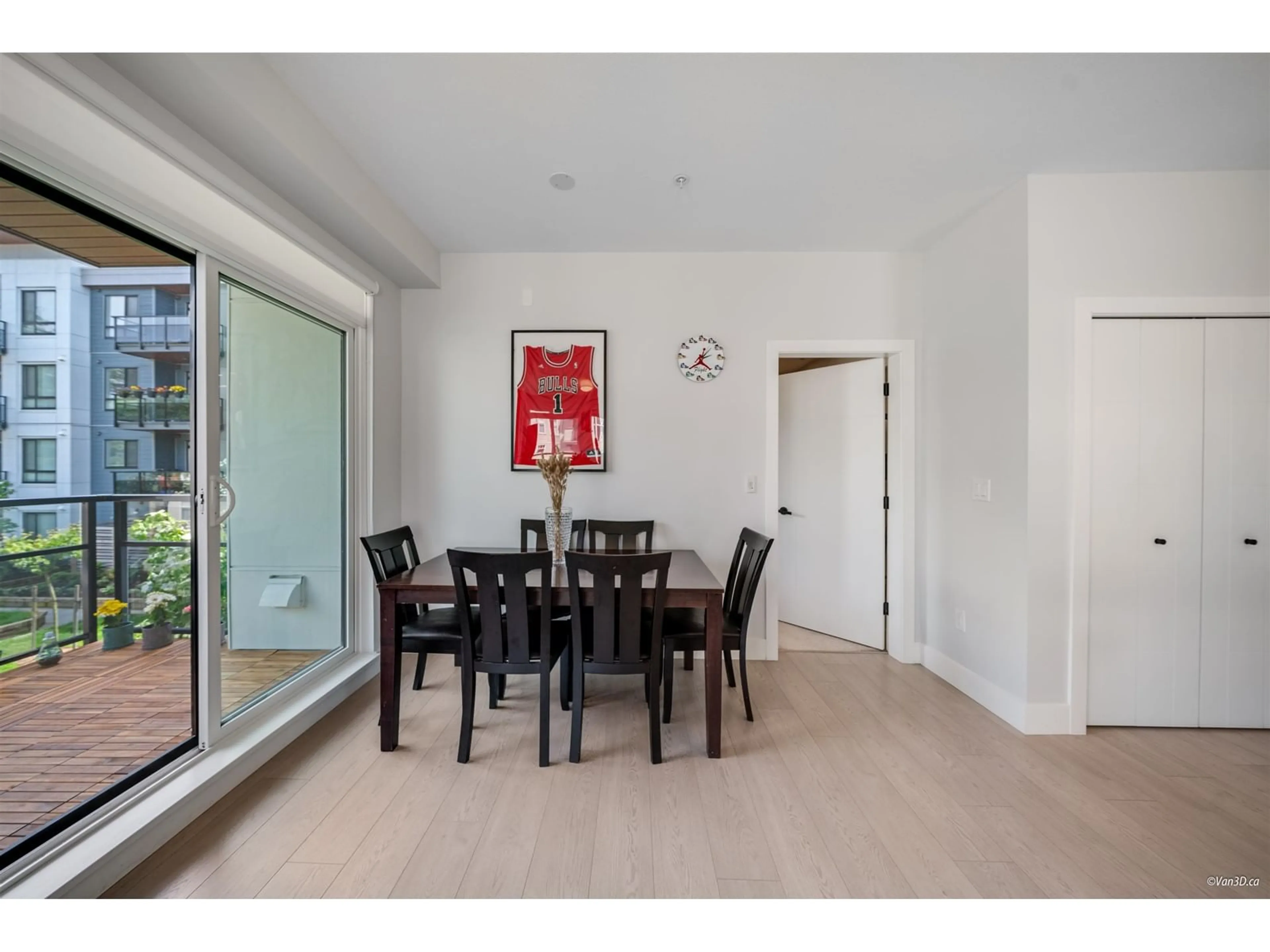 Dining room, wood/laminate floor for 203 - 19825 54, Langley British Columbia V3A0P6