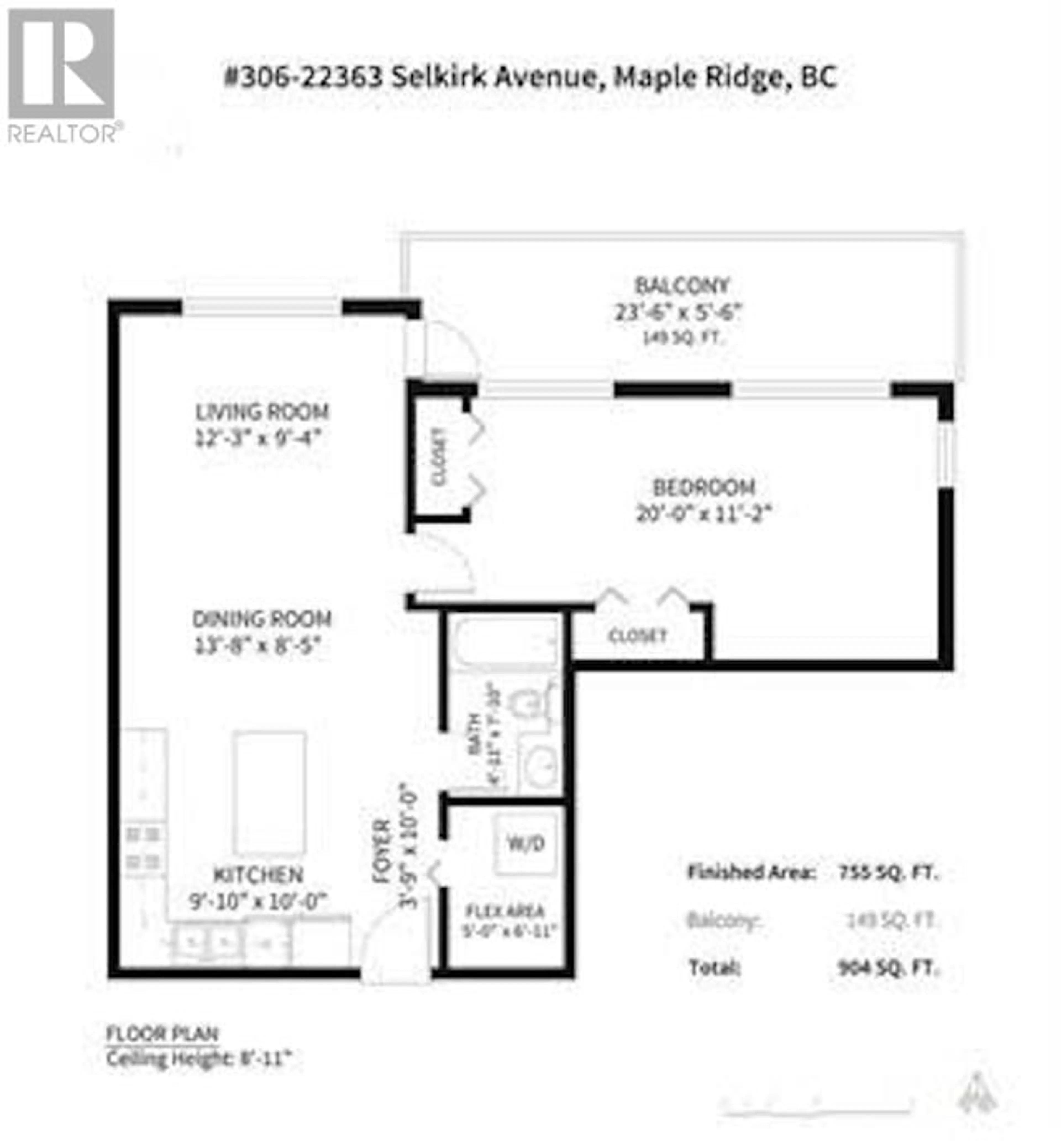Floor plan for 306 - 22363 SELKIRK AVENUE, Maple Ridge British Columbia V2X2X6