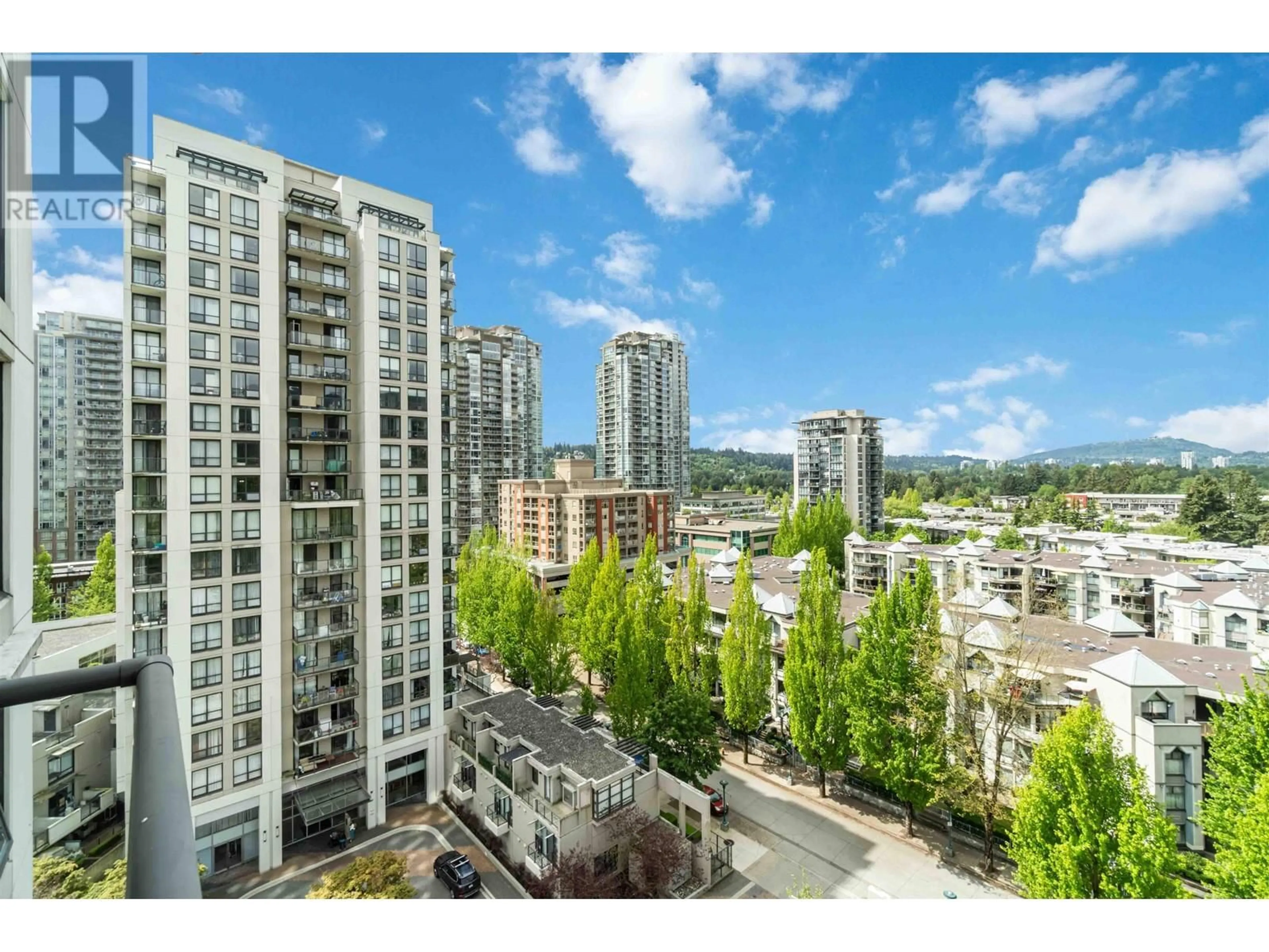 A pic from outside/outdoor area/front of a property/back of a property/a pic from drone, city buildings view from balcony for 1203 - 2982 BURLINGTON DRIVE, Coquitlam British Columbia V3B0B3