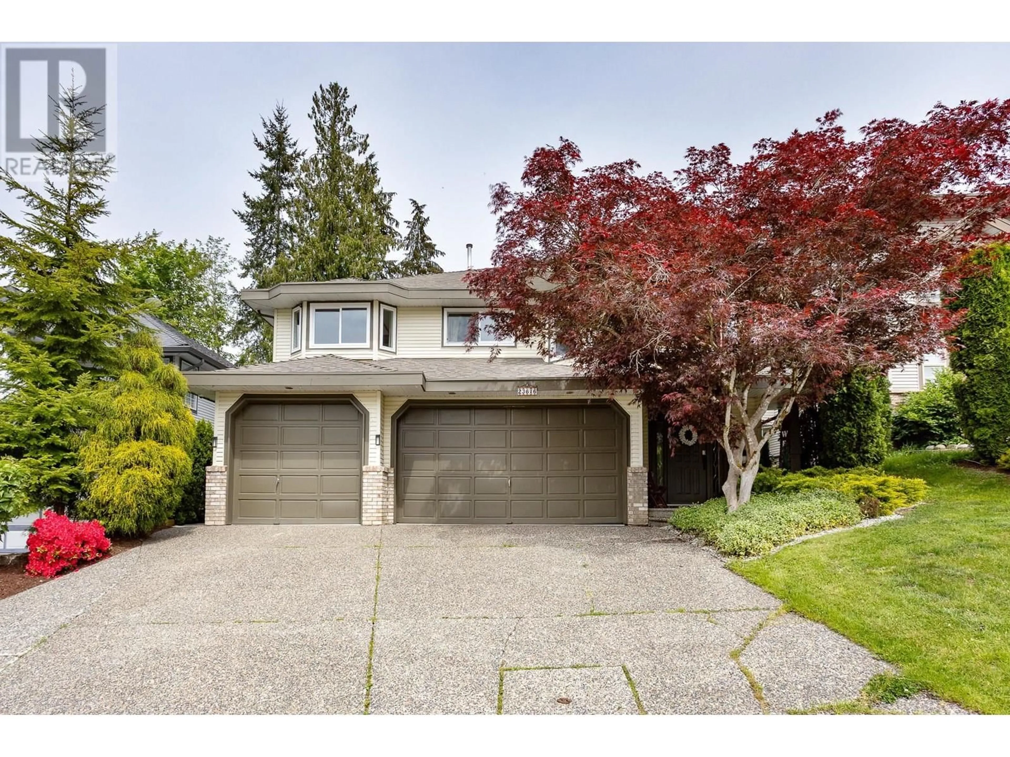 Home with vinyl exterior material, street for 23616 TAMARACK LANE, Maple Ridge British Columbia V2W1B3