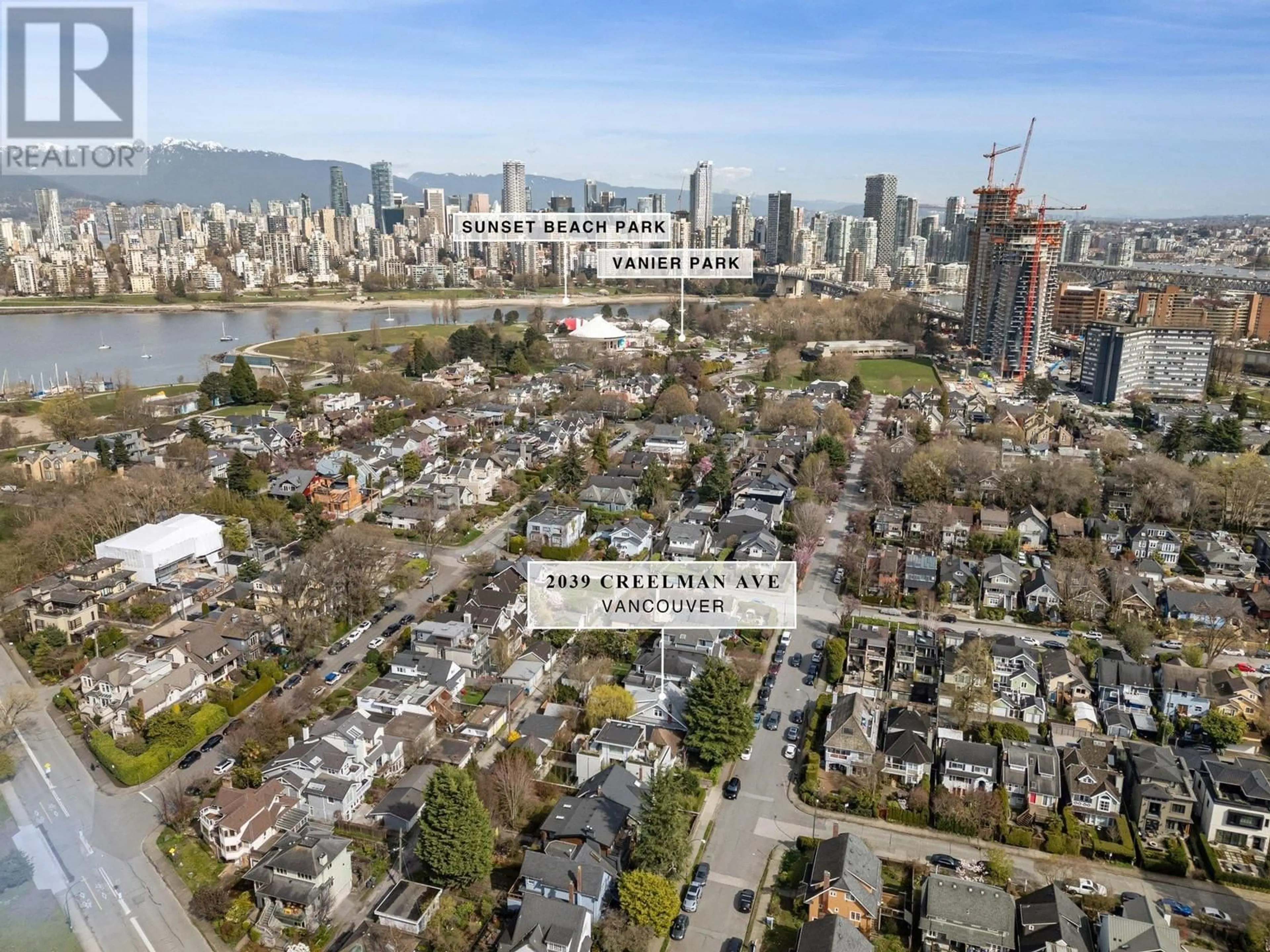 A pic from outside/outdoor area/front of a property/back of a property/a pic from drone, water/lake/river/ocean view for 2039 CREELMAN AVENUE, Vancouver British Columbia V6J1C2