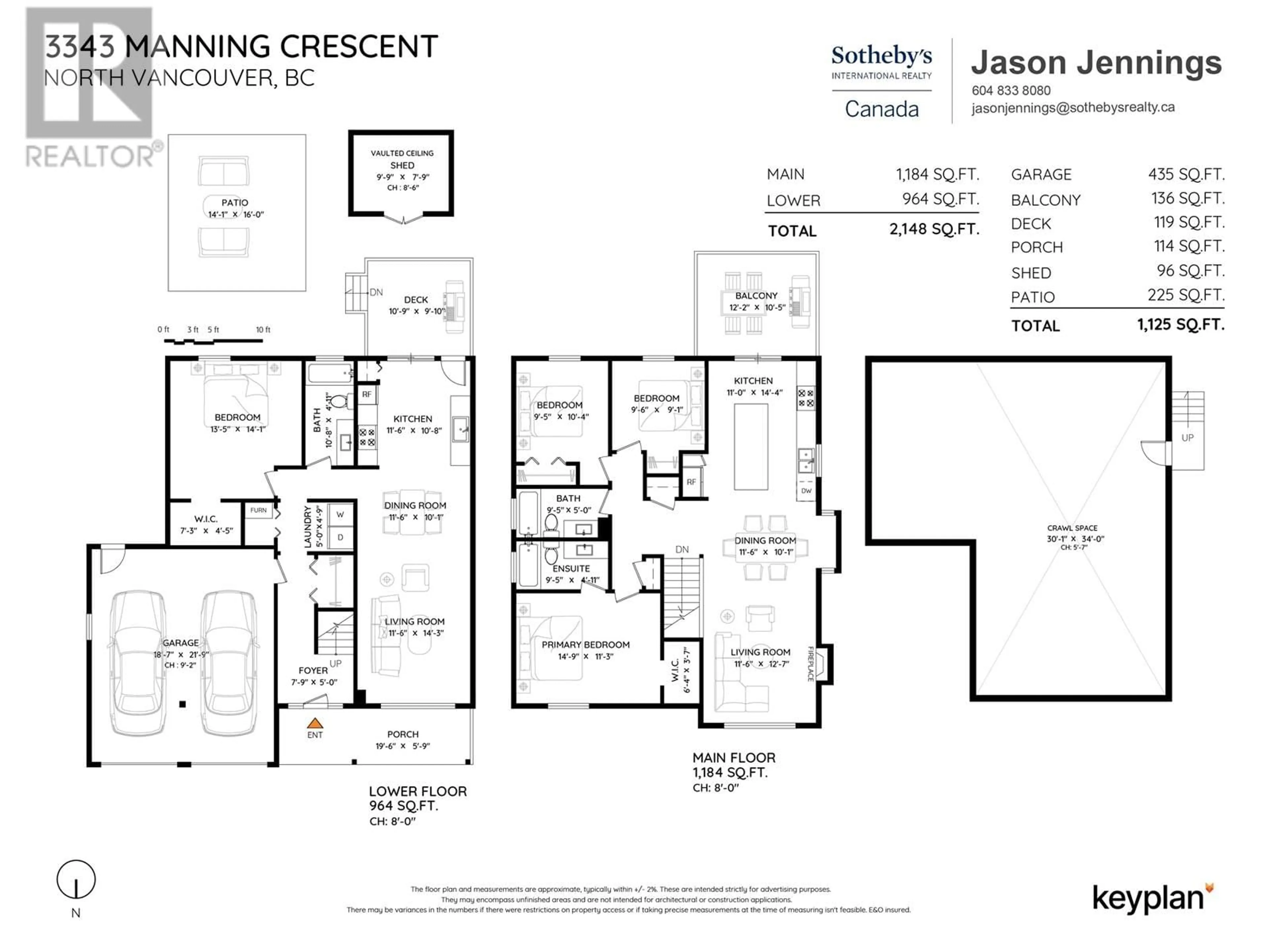 Floor plan for 3343 MANNING CRESCENT, North Vancouver British Columbia V7H2N9