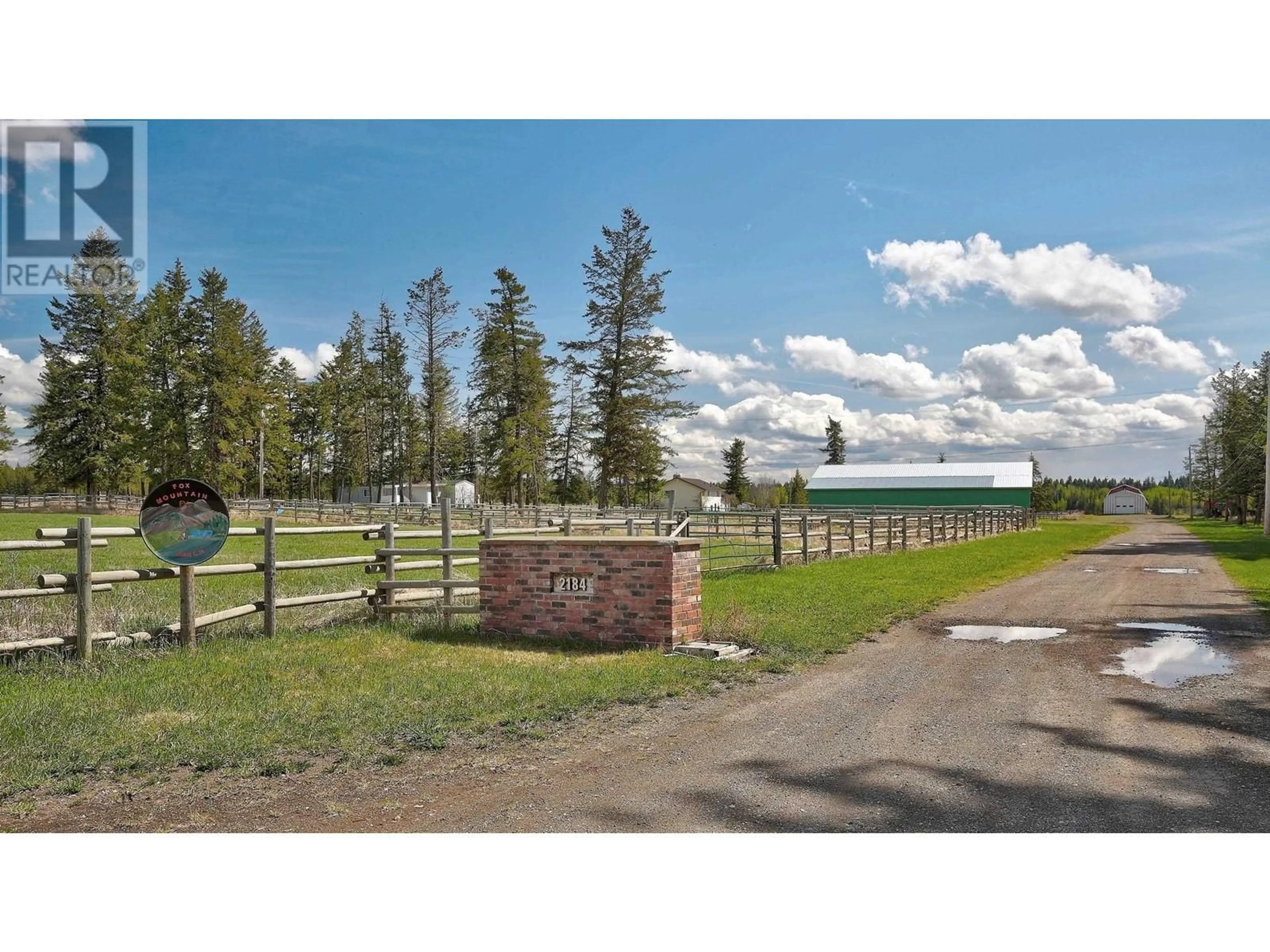 A pic from outside/outdoor area/front of a property/back of a property/a pic from drone, mountain view for 2184 ENNS ROAD, Williams Lake British Columbia V2G5B7