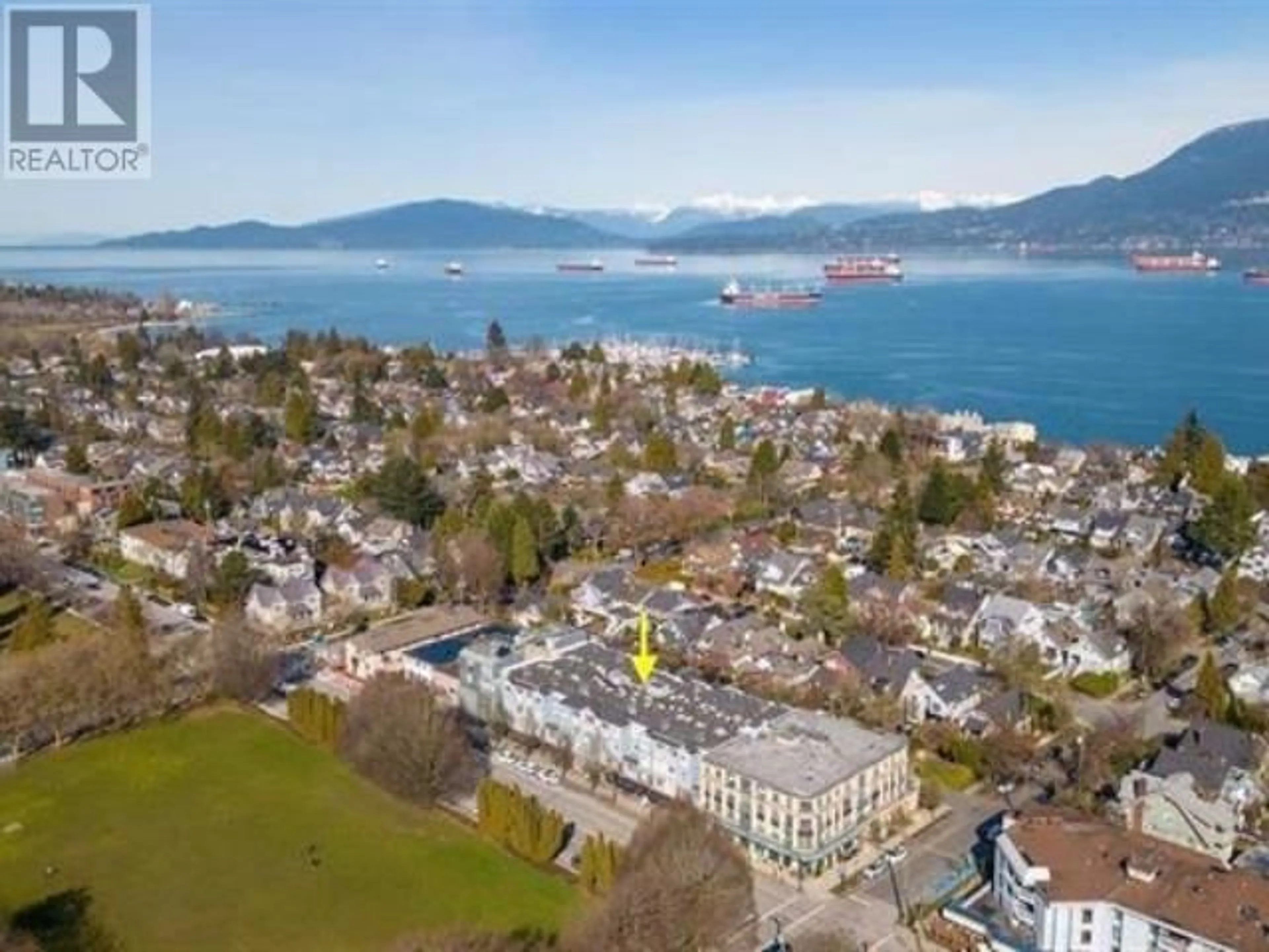 A pic from outside/outdoor area/front of a property/back of a property/a pic from drone, water/lake/river/ocean view for 412 - 3333 4TH AVENUE, Vancouver British Columbia V6R4R9