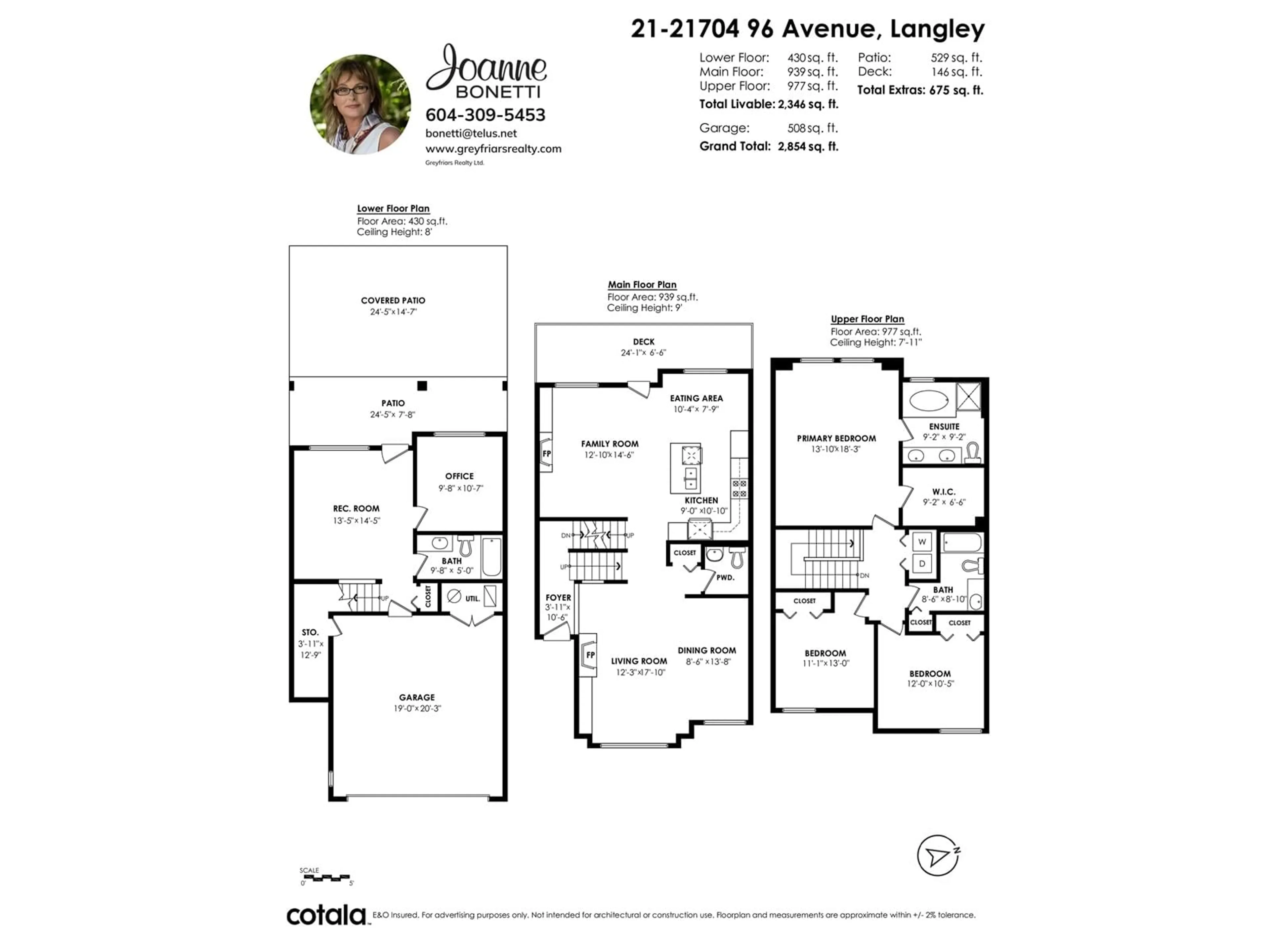 Floor plan for 21 - 21704 96, Langley British Columbia V1M0A8