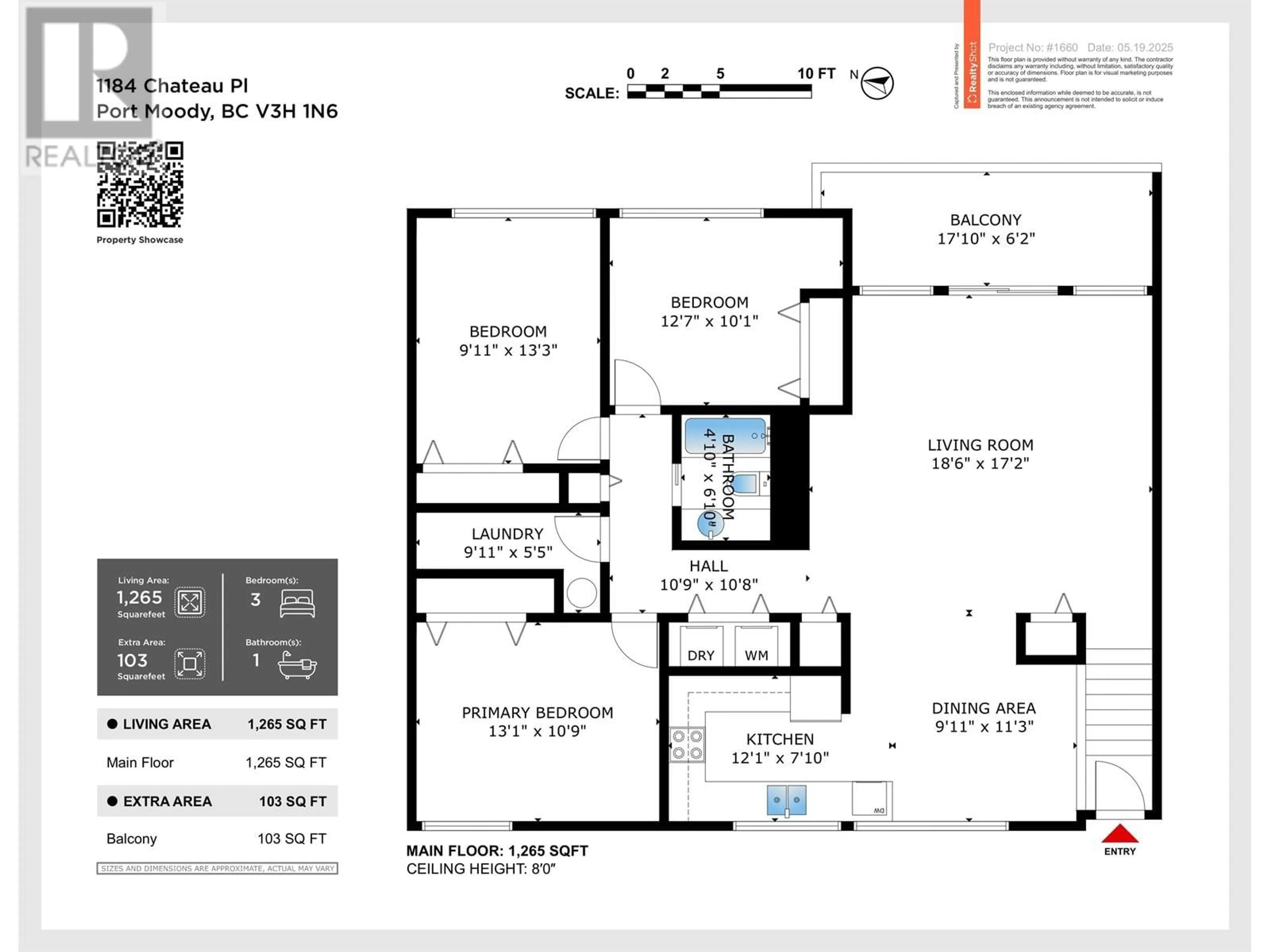 Floor plan for 1184 CHATEAU PLACE, Port Moody British Columbia V3H1N6
