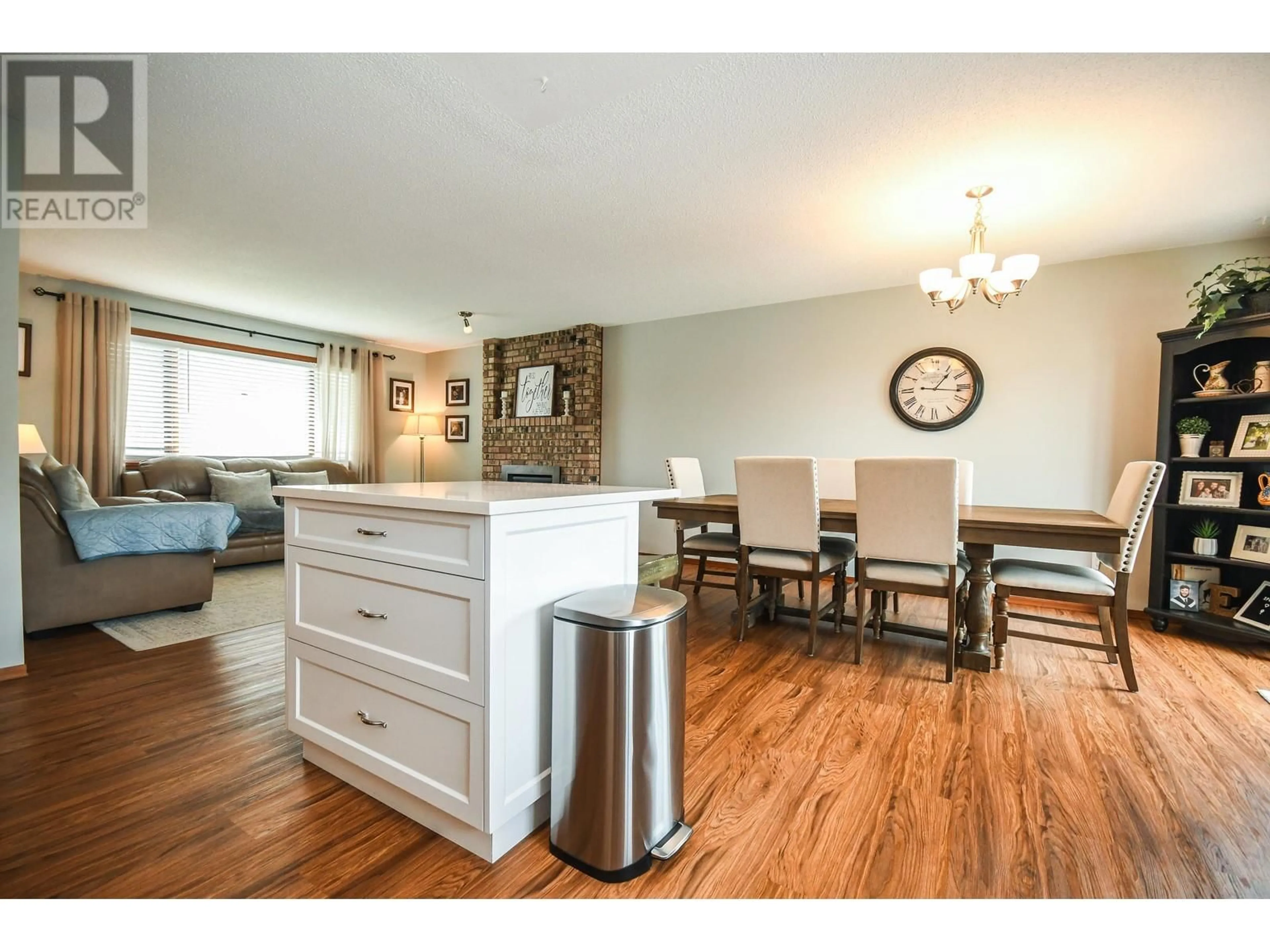 Open concept kitchen, wood/laminate floor for 2904 CHRISTOPHER CRESCENT, Prince George British Columbia V2N4S4