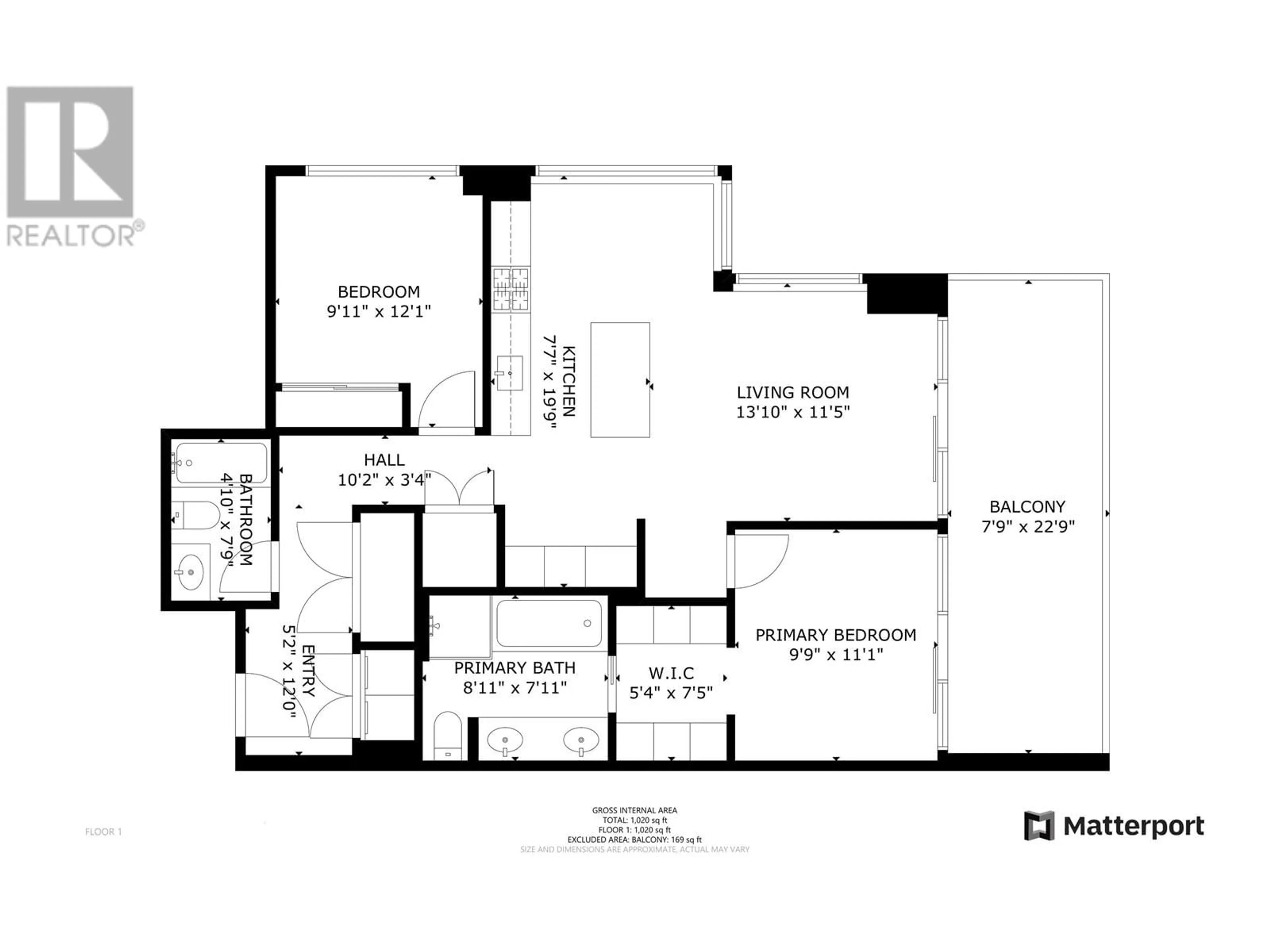 Floor plan for 601 - 6688 PEARSON WAY, Richmond British Columbia V7C0E5