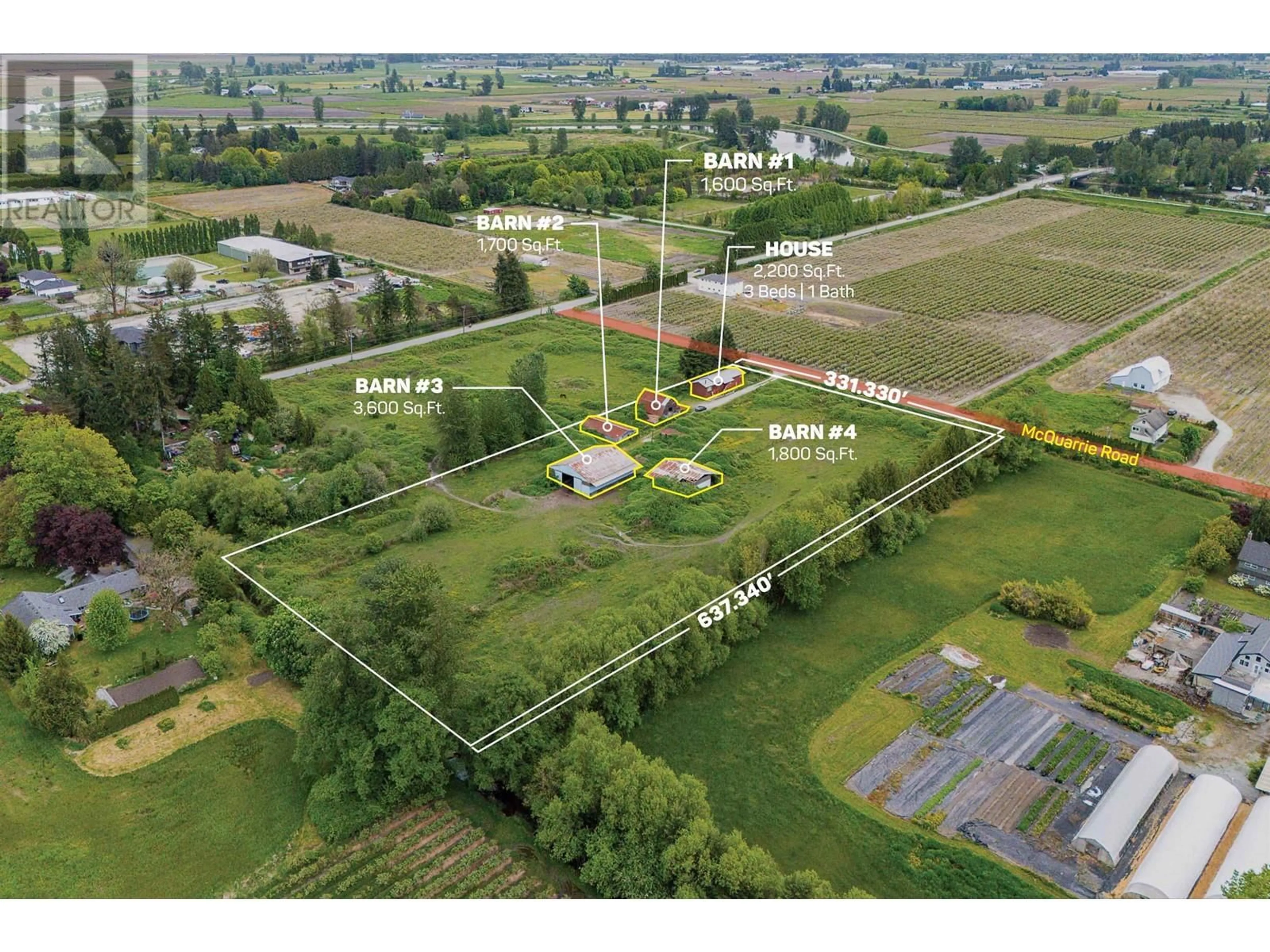 A pic from outside/outdoor area/front of a property/back of a property/a pic from drone, unknown for 19141 MCQUARRIE ROAD, Pitt Meadows British Columbia V3Y1Z1