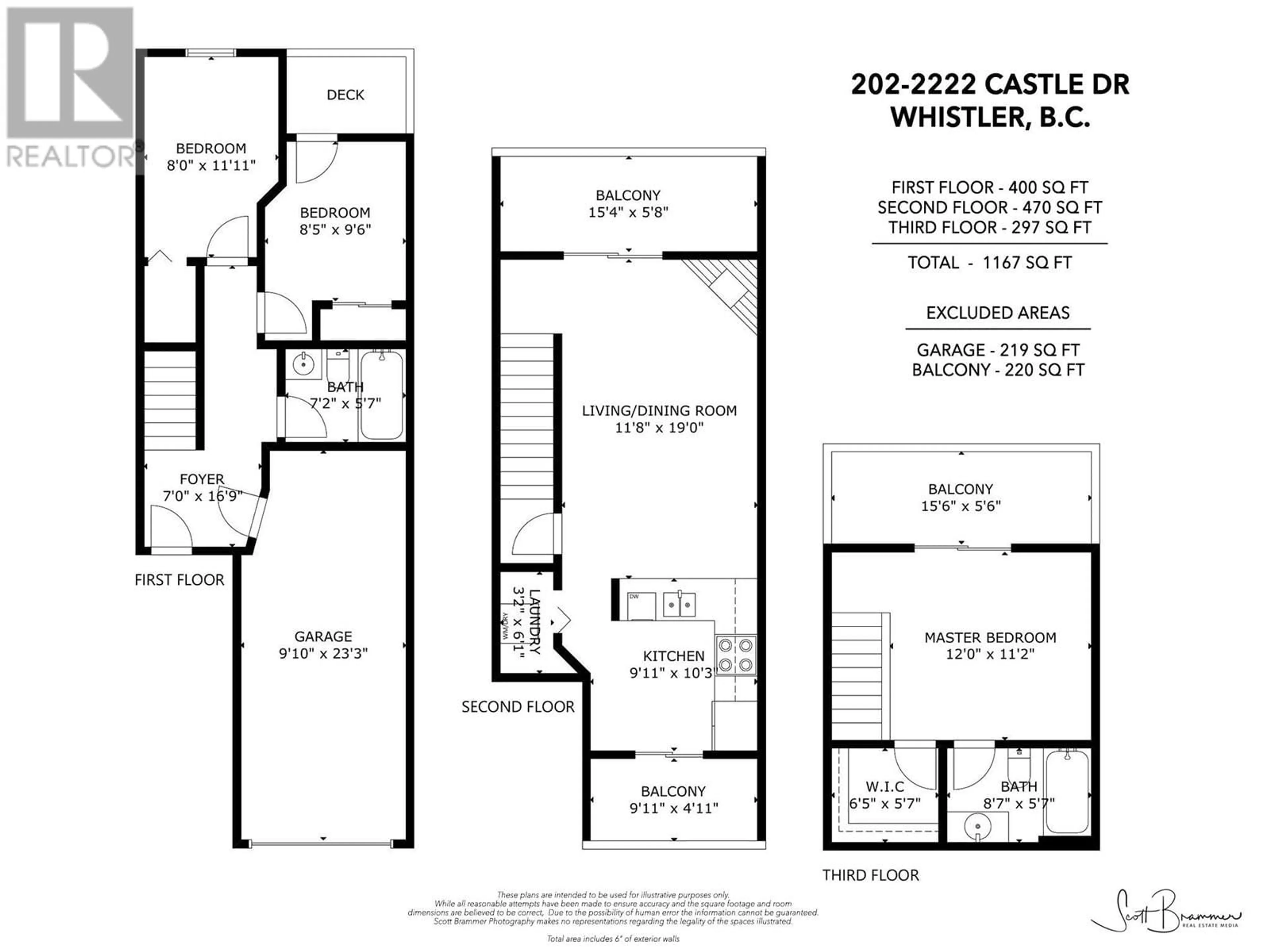 Floor plan for 202 - 2222 CASTLE DRIVE, Whistler British Columbia V8E0L7