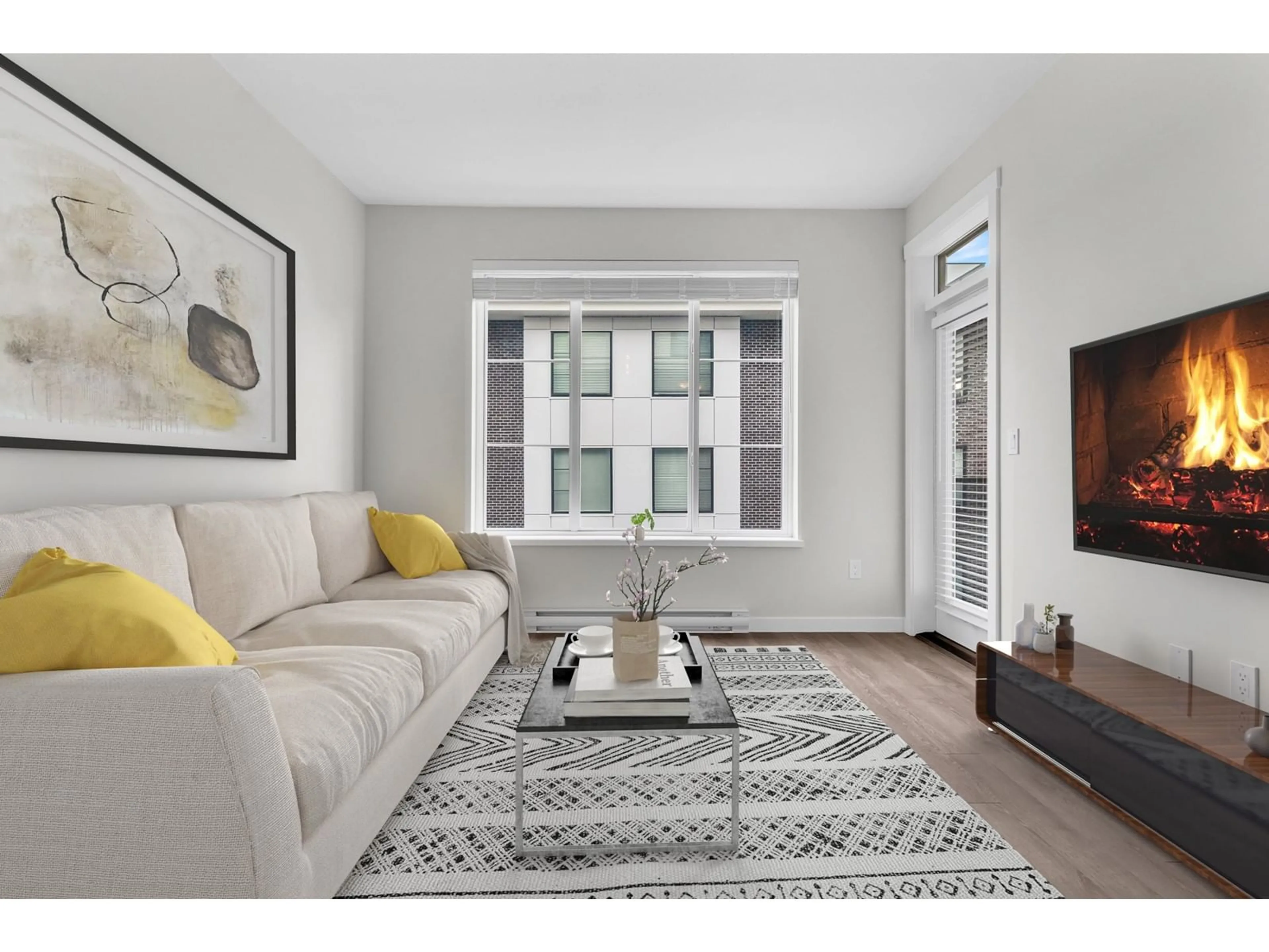 Living room with furniture, unknown for 402 - 15848 FRASER, Surrey British Columbia V4N6X6