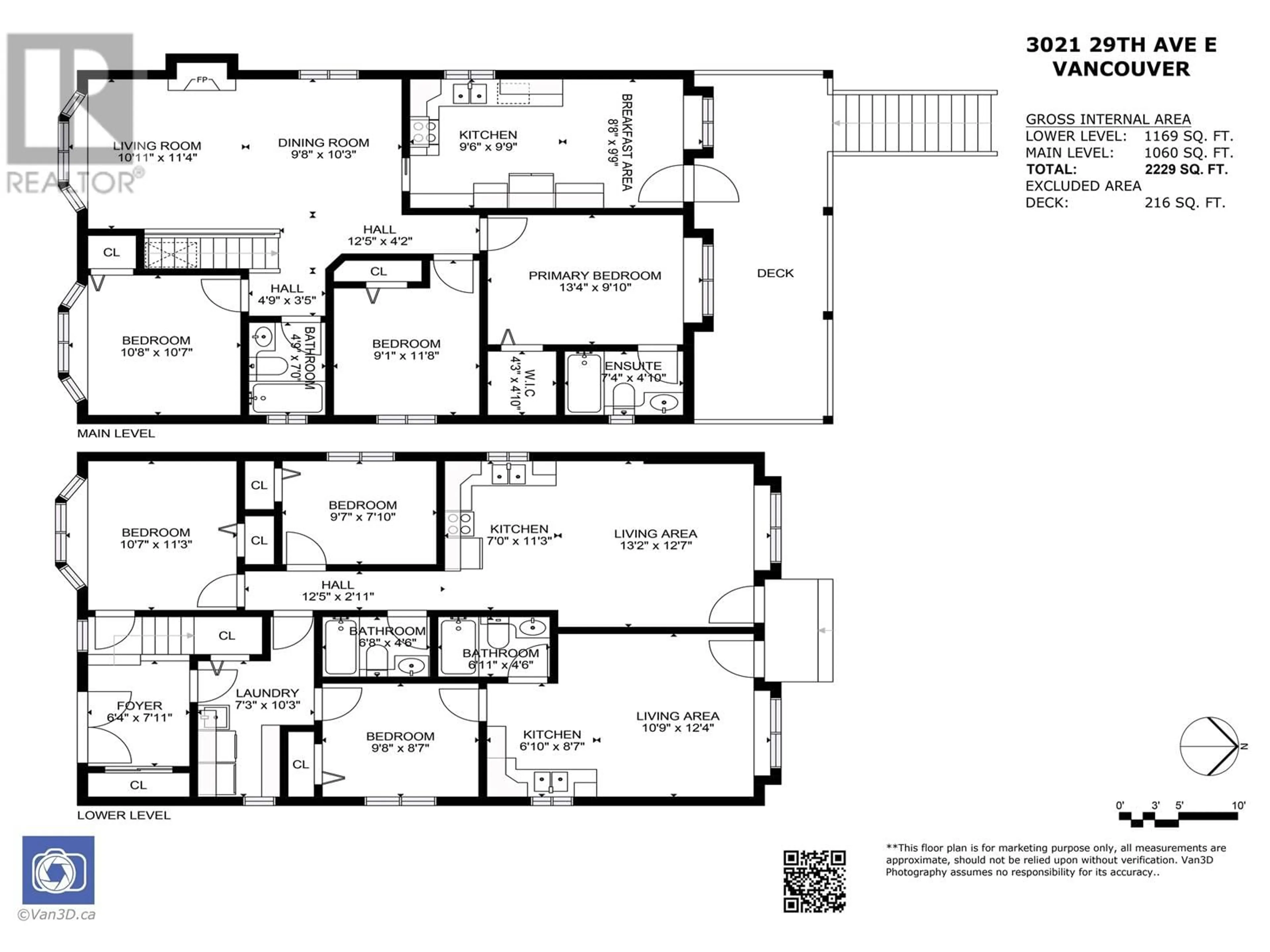 Floor plan for 3021 29TH AVENUE, Vancouver British Columbia V5R1V9