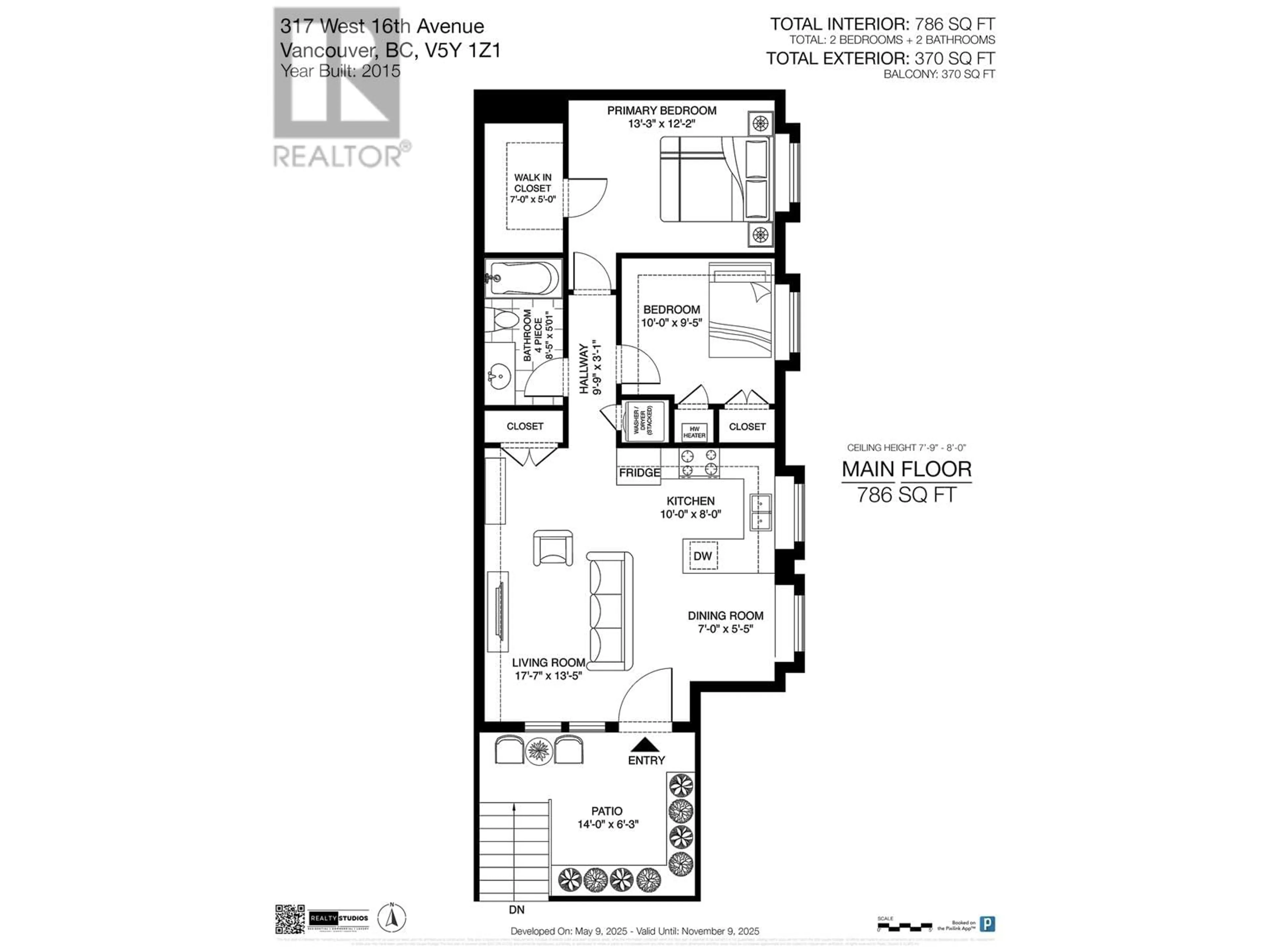 Floor plan for 317 16TH AVENUE, Vancouver British Columbia V5Y1Z1