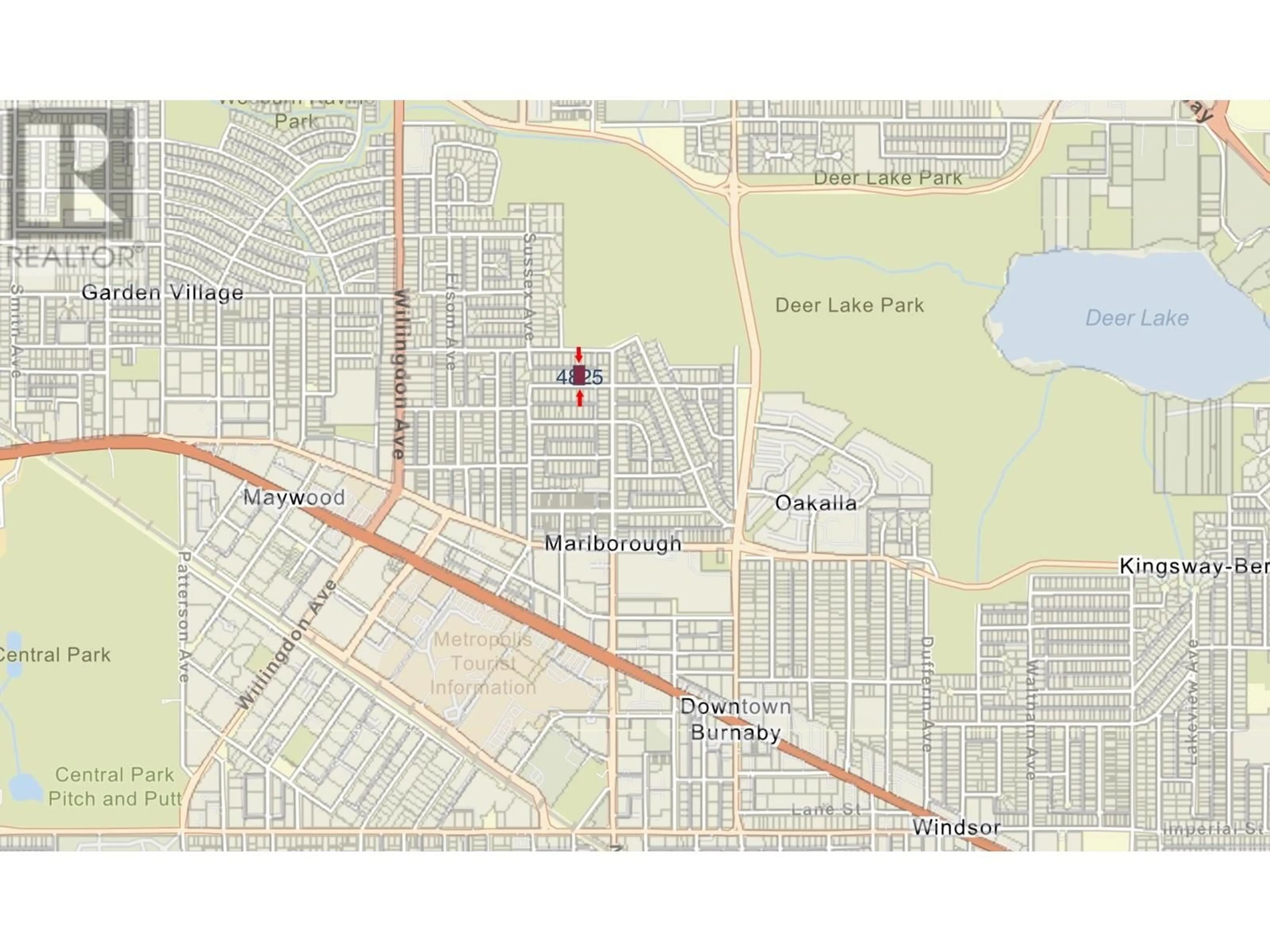 Picture of a map for 4825 BUXTON STREET, Burnaby British Columbia V5H1J2