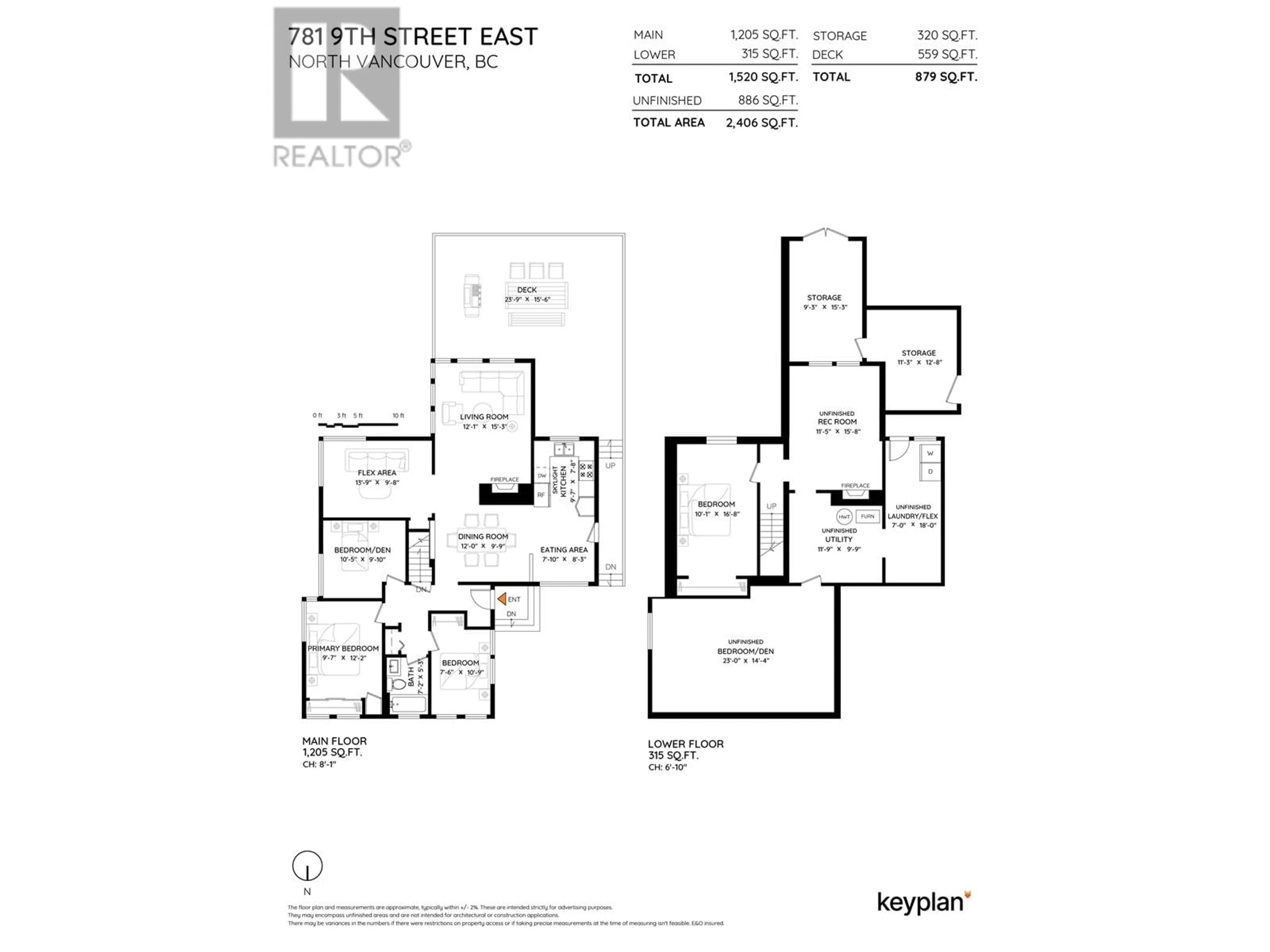 Floor plan for 781 9TH STREET, North Vancouver British Columbia V7L2C1