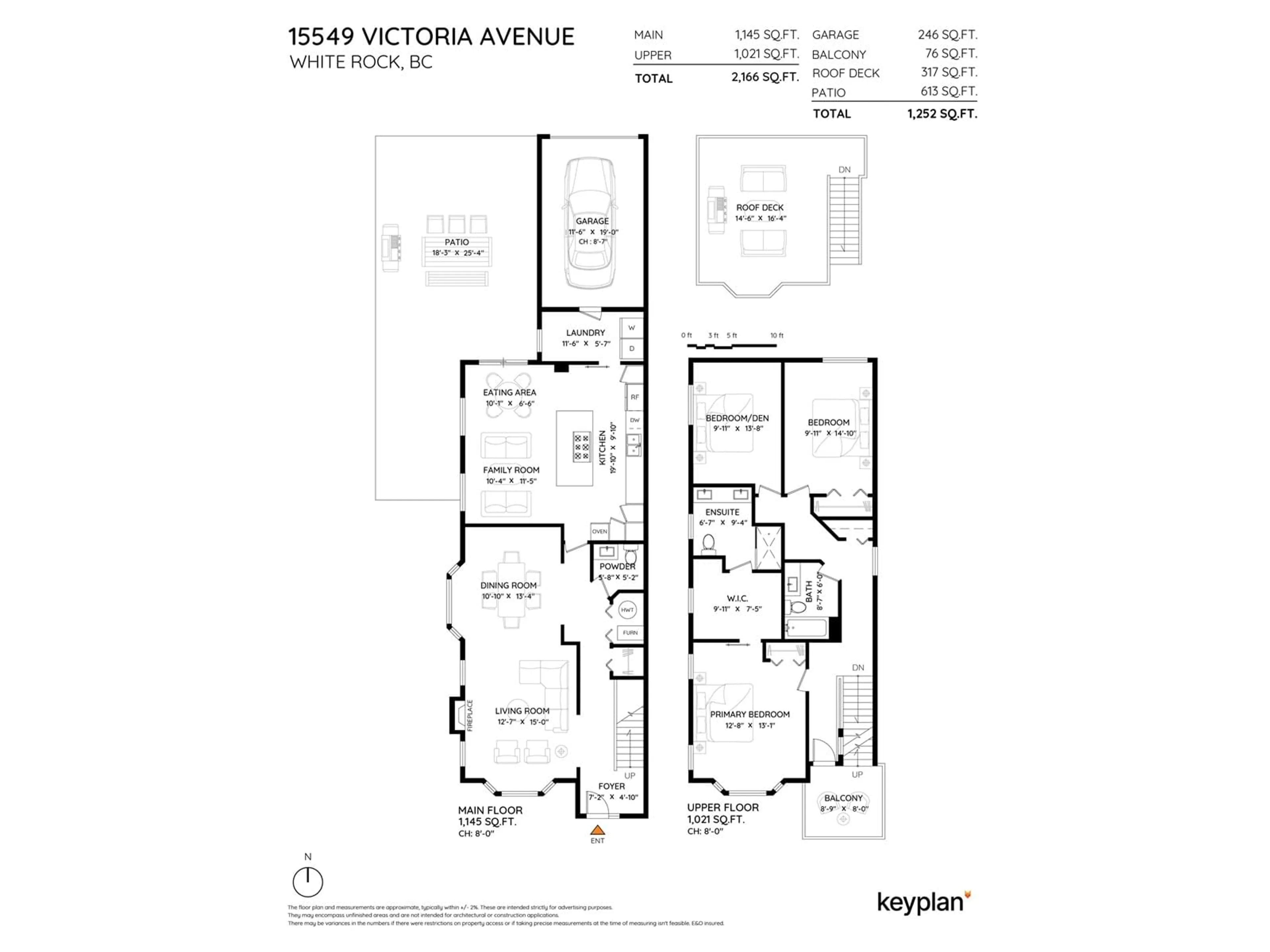 Floor plan for 15549 VICTORIA, White Rock British Columbia V4B1H8