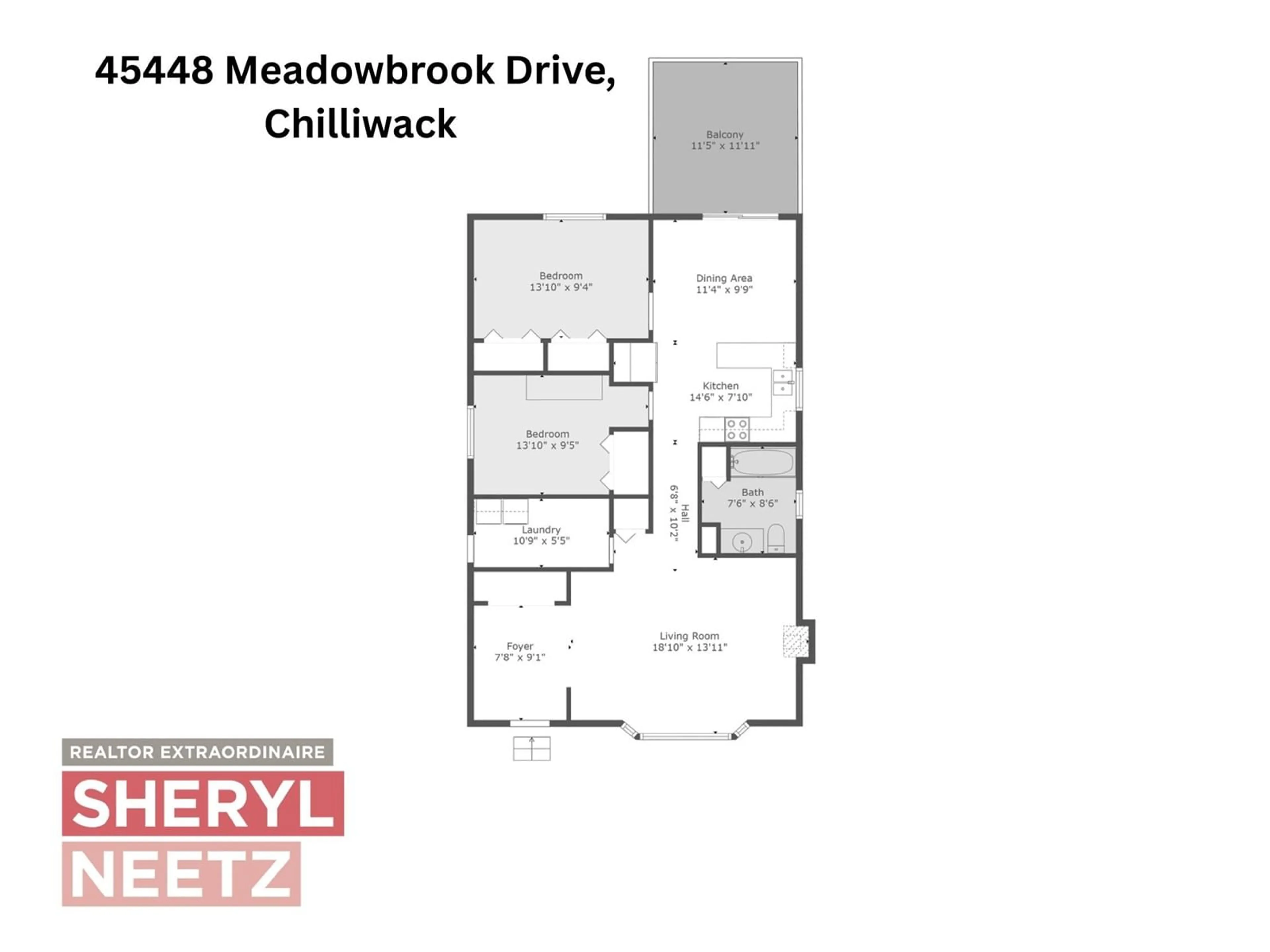 Floor plan for 45448 MEADOWBROOK DRIVE, Chilliwack British Columbia V2P7R9