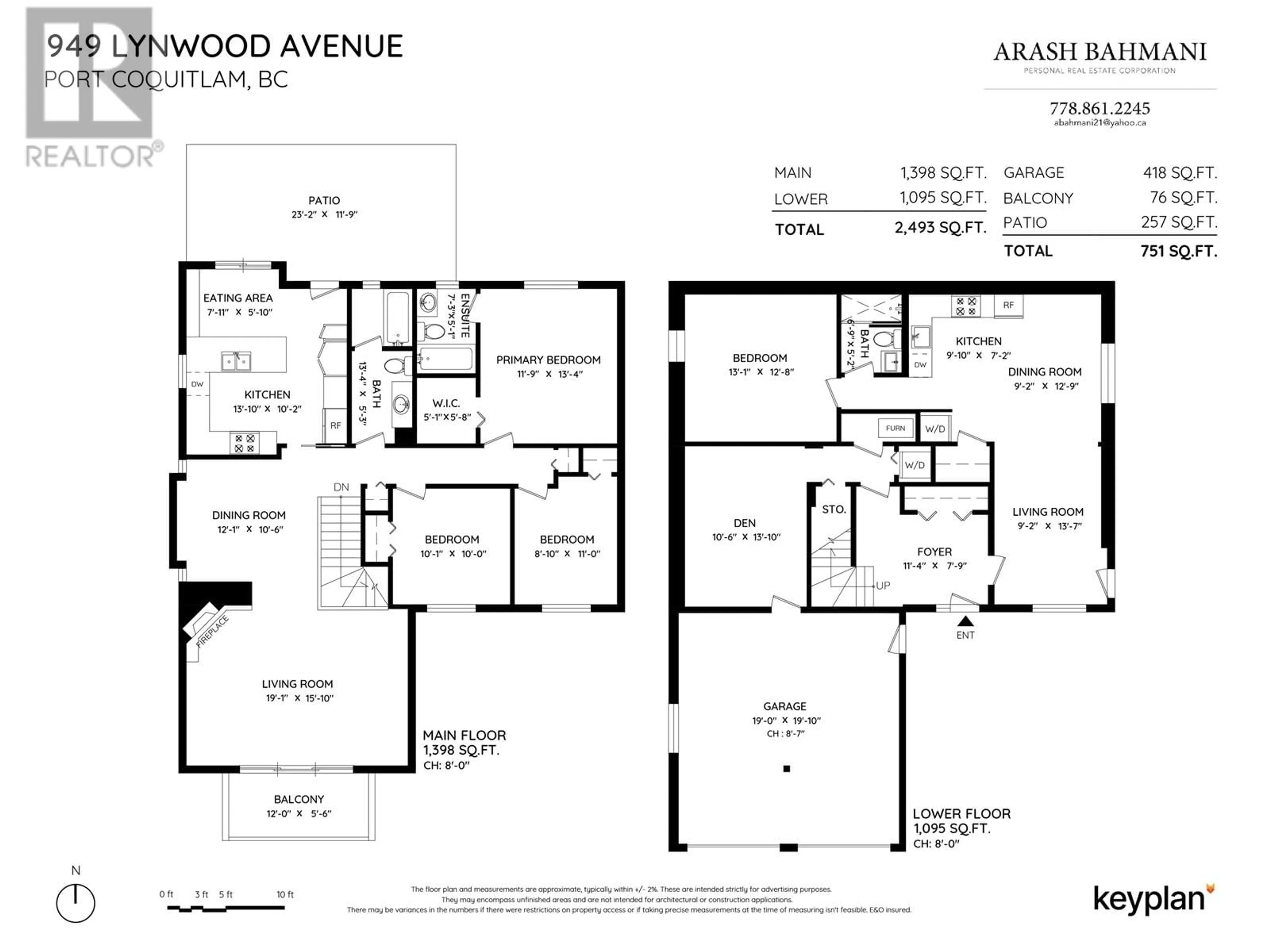Floor plan for 949 LYNWOOD AVENUE, Port Coquitlam British Columbia V3B6J7