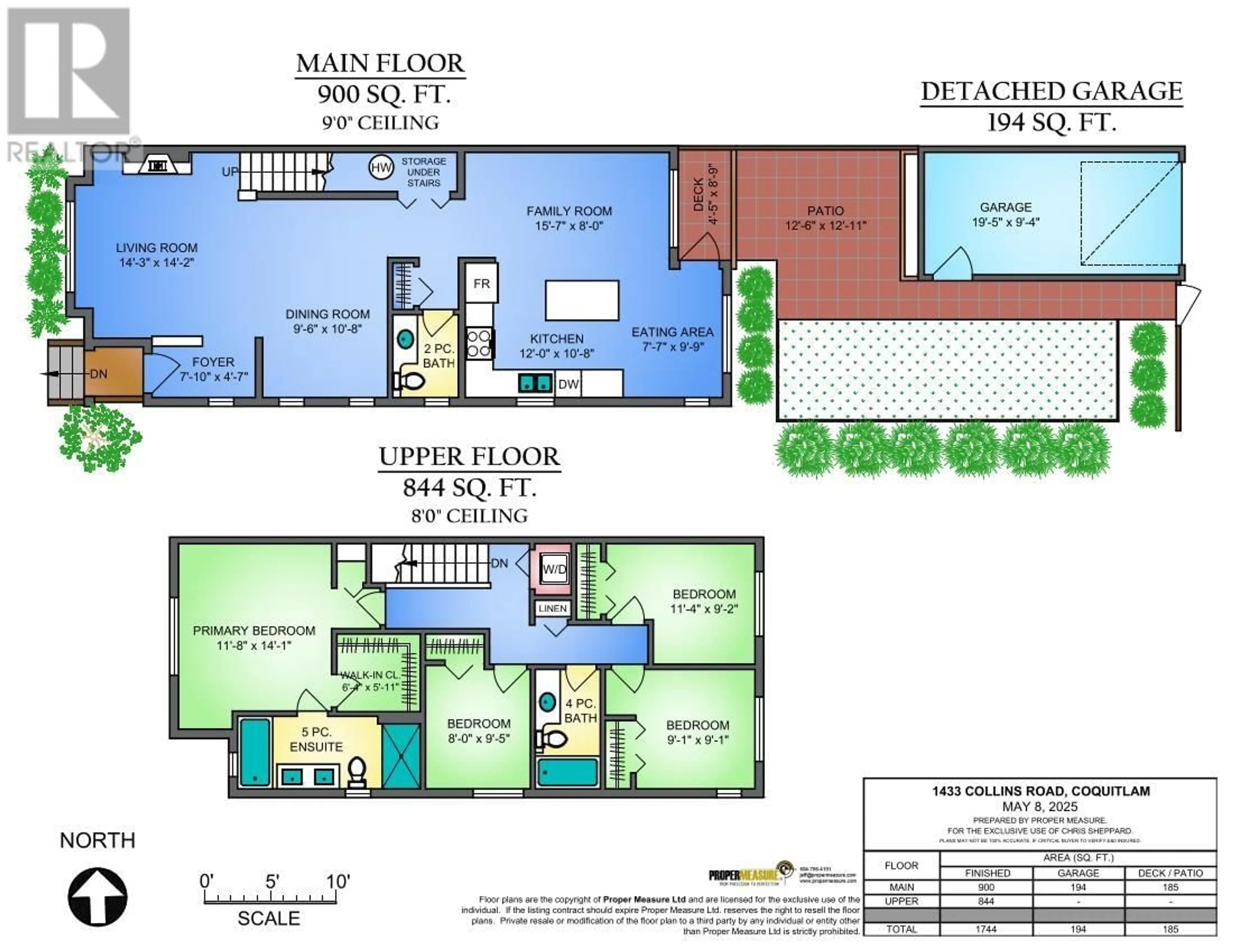 Floor plan for 1433 COLLINS ROAD, Coquitlam British Columbia V3E0A9