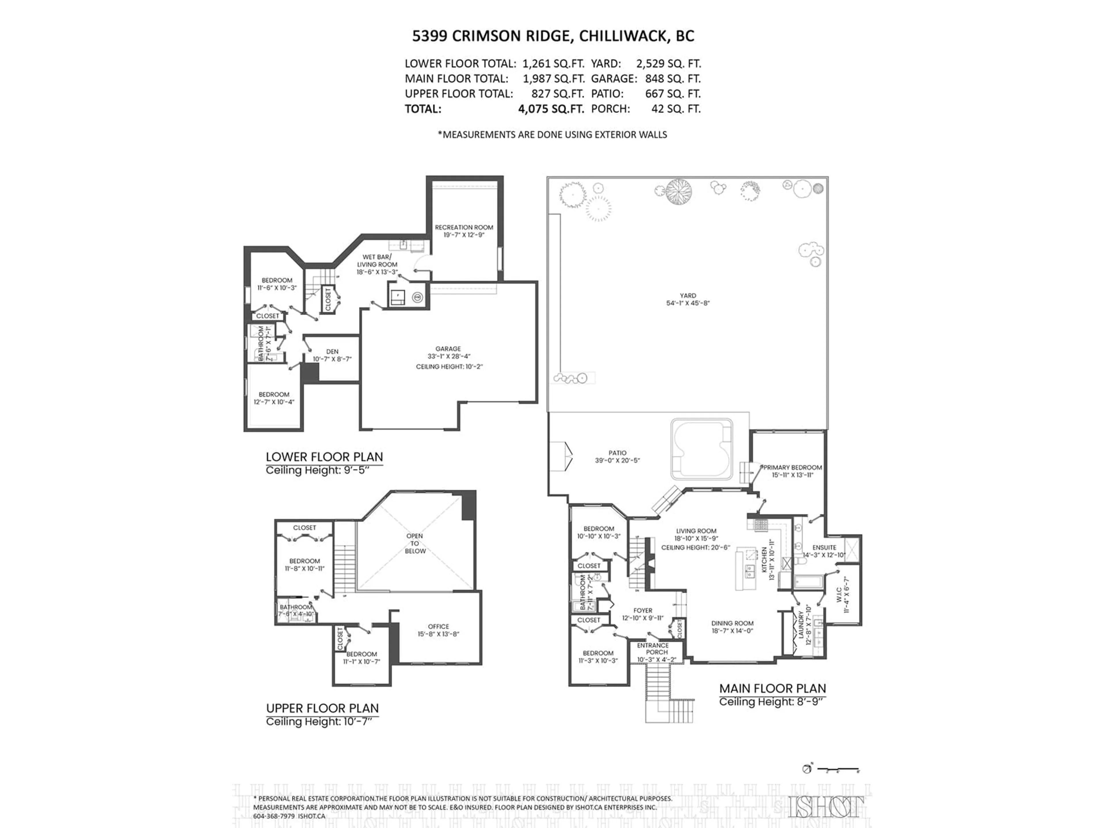 Floor plan for 5399 CRIMSON RIDGE, Chilliwack British Columbia V2R0J5