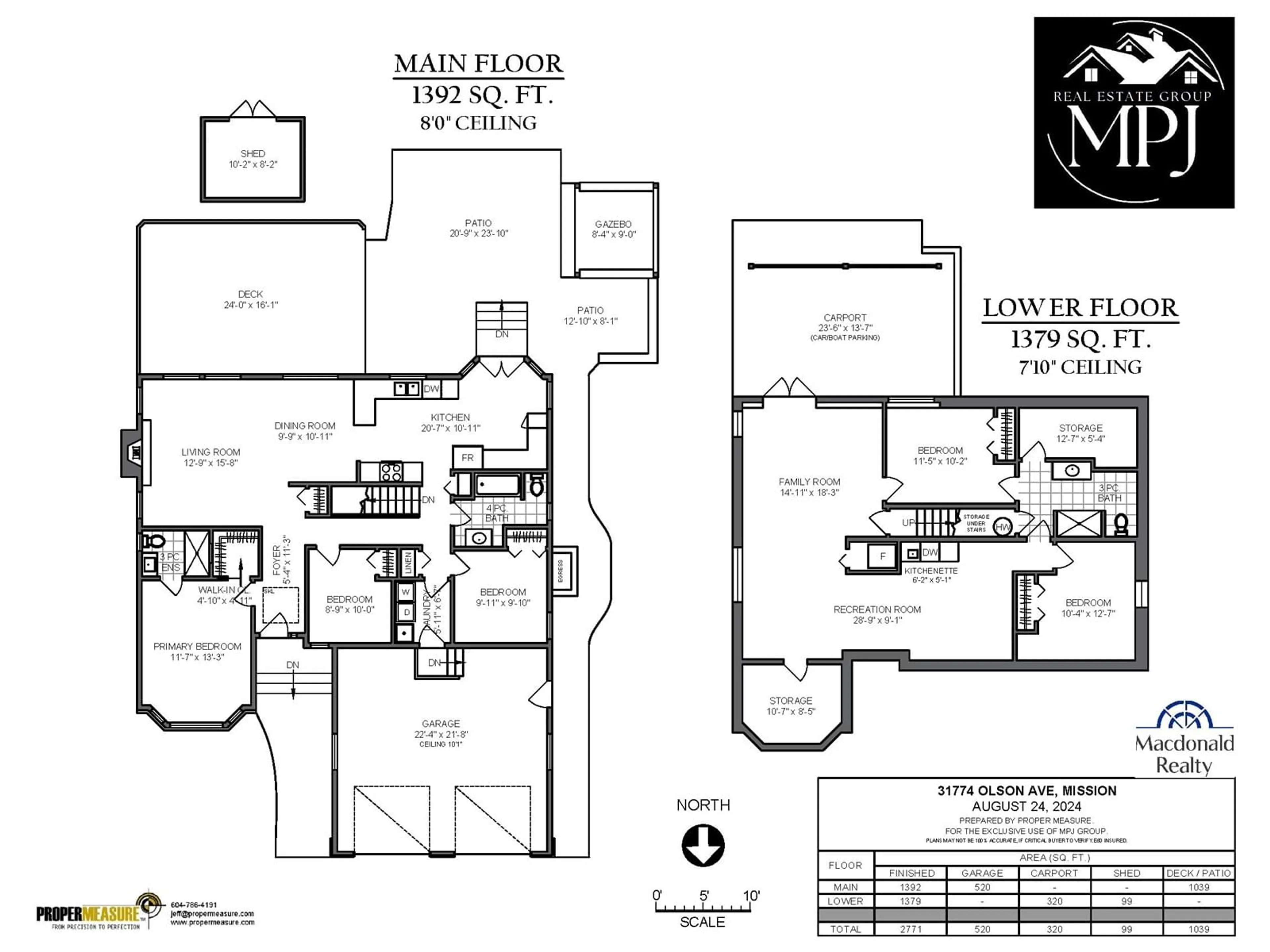 Floor plan for 31774 OLSON, Mission British Columbia V4S1E8