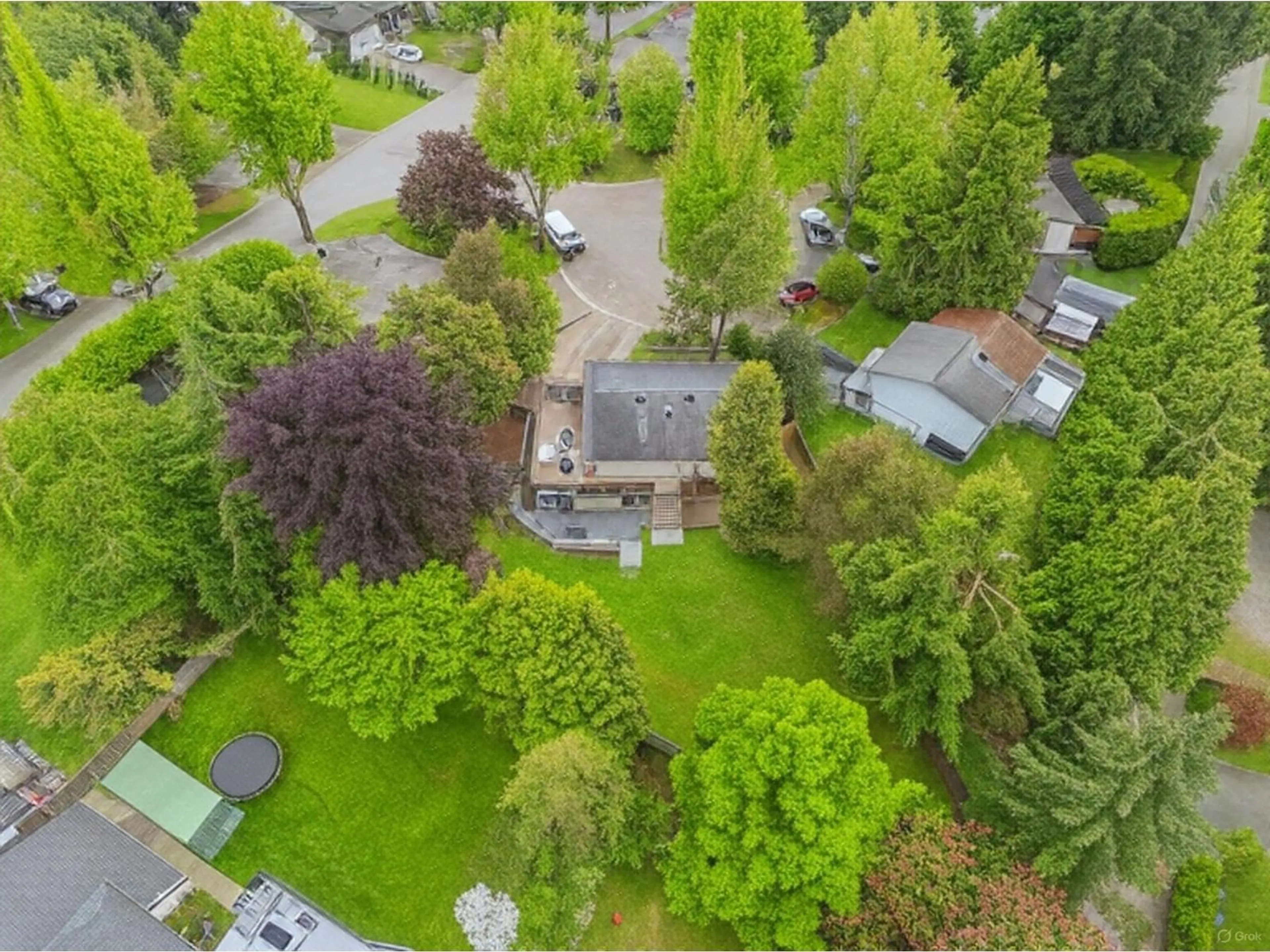 A pic from outside/outdoor area/front of a property/back of a property/a pic from drone, forest/trees view for 6354 183RD, Surrey British Columbia V3S8A8