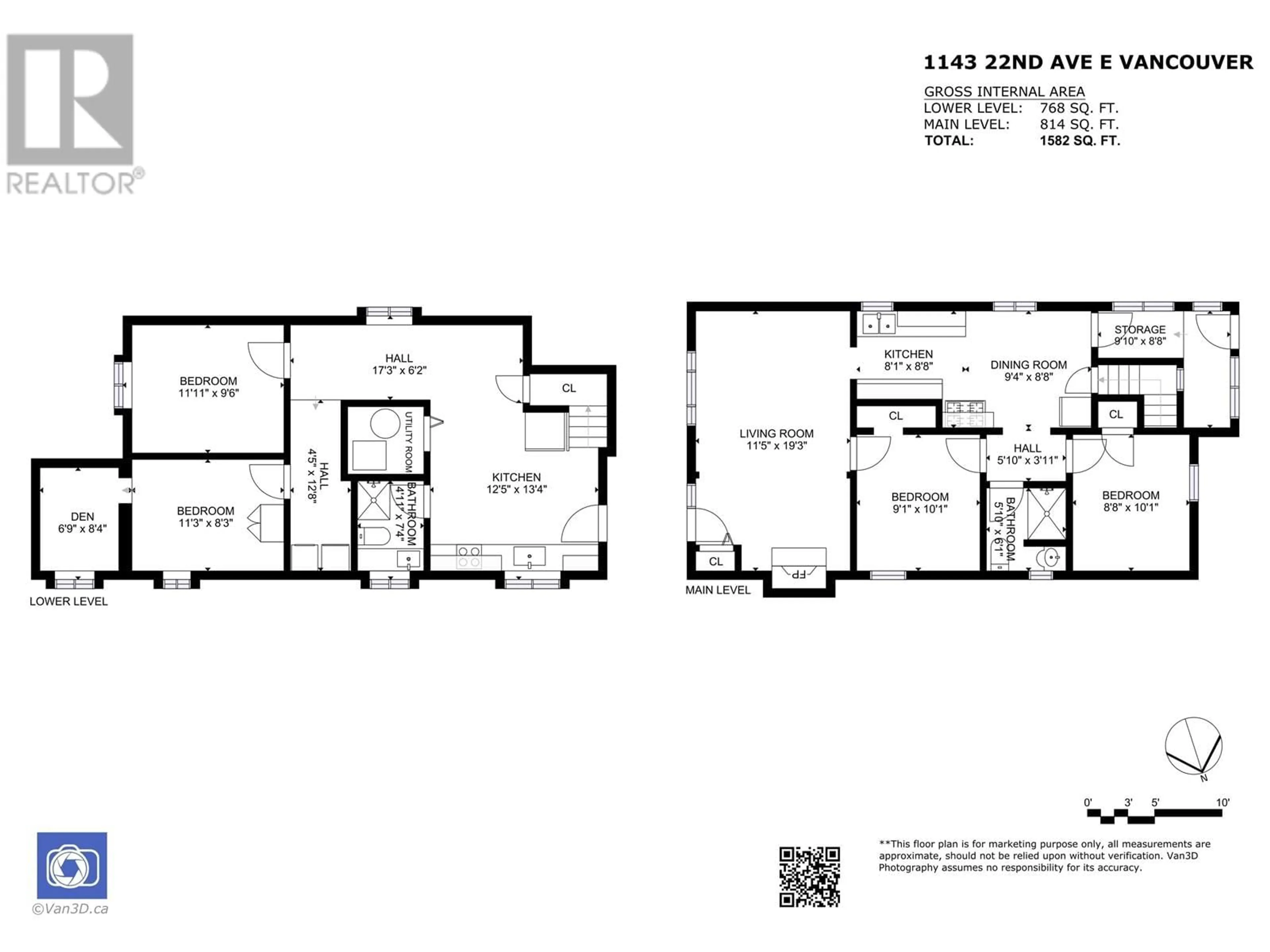Floor plan for 1143 22ND AVENUE, Vancouver British Columbia V5V1W5