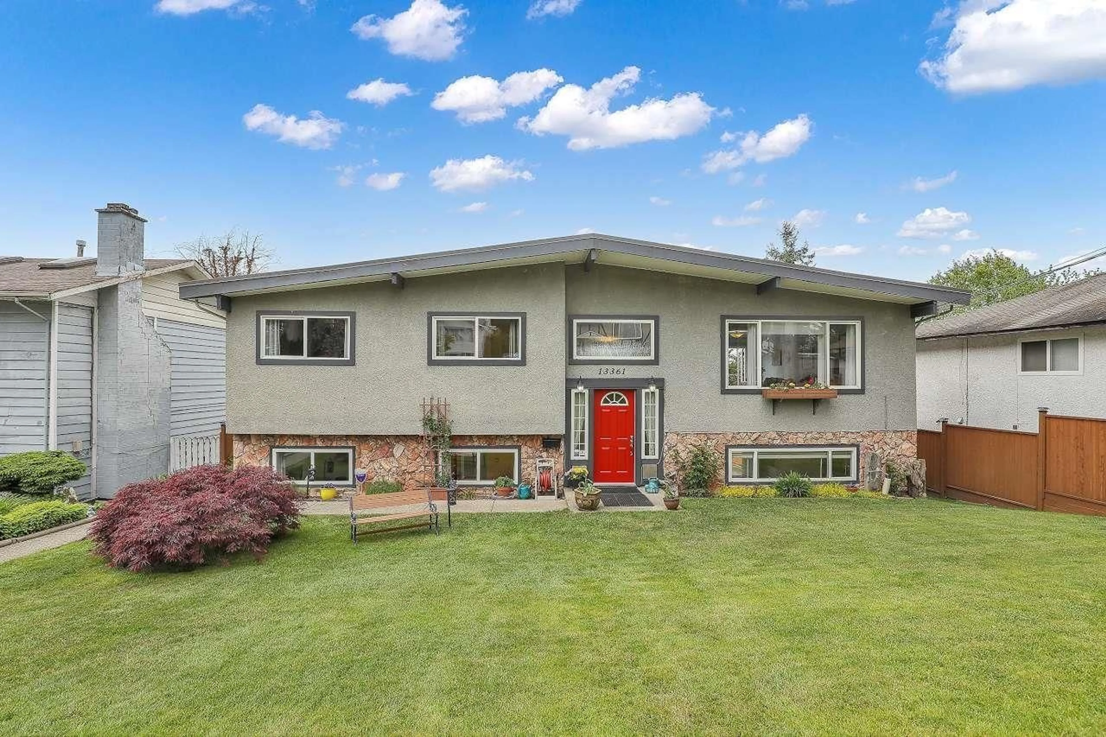 Home with vinyl exterior material, street for 13361 112A, Surrey British Columbia V3R2G6
