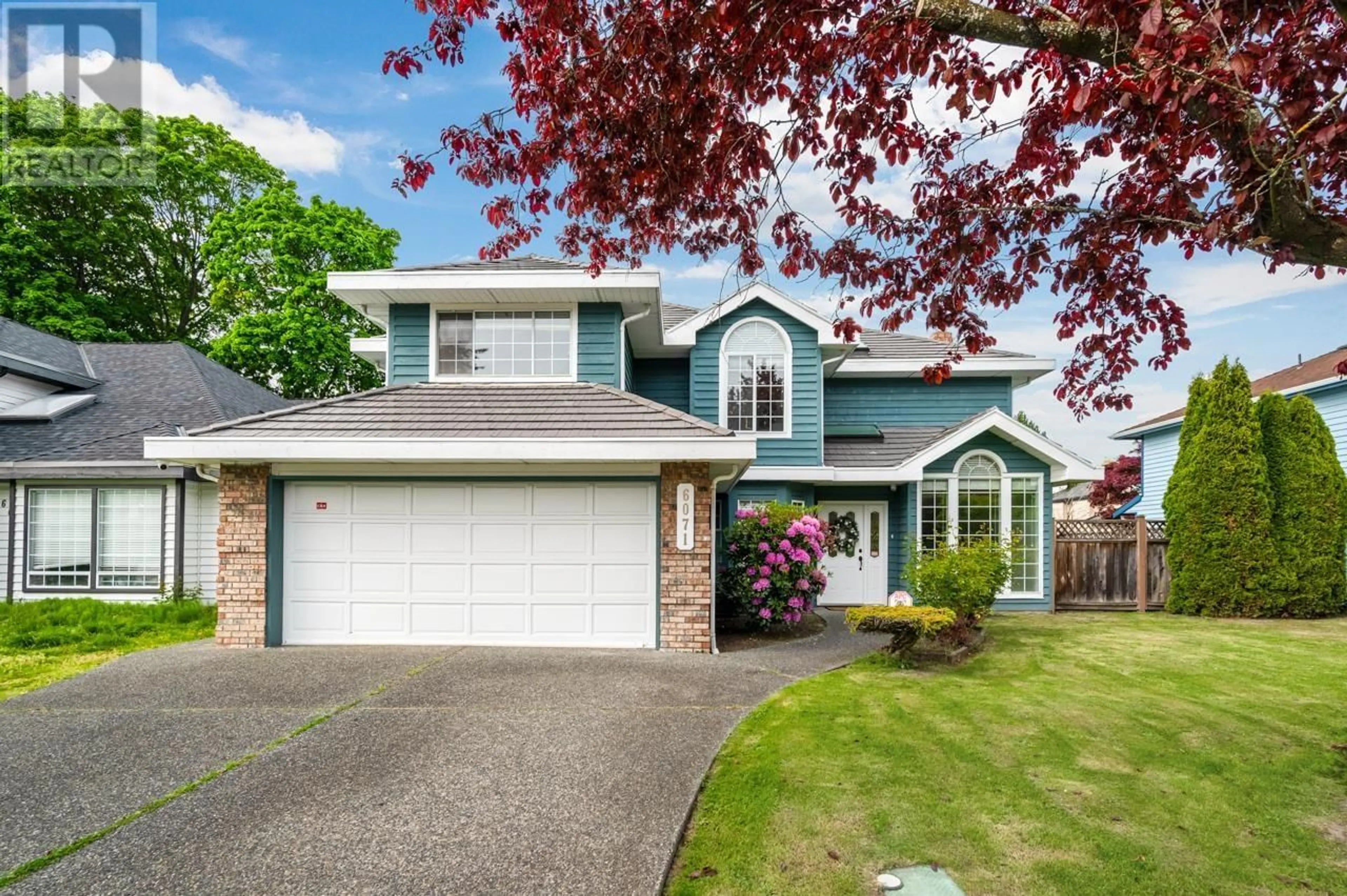 Home with vinyl exterior material, street for 6071 LIVINGSTONE PLACE, Richmond British Columbia V7C5J6
